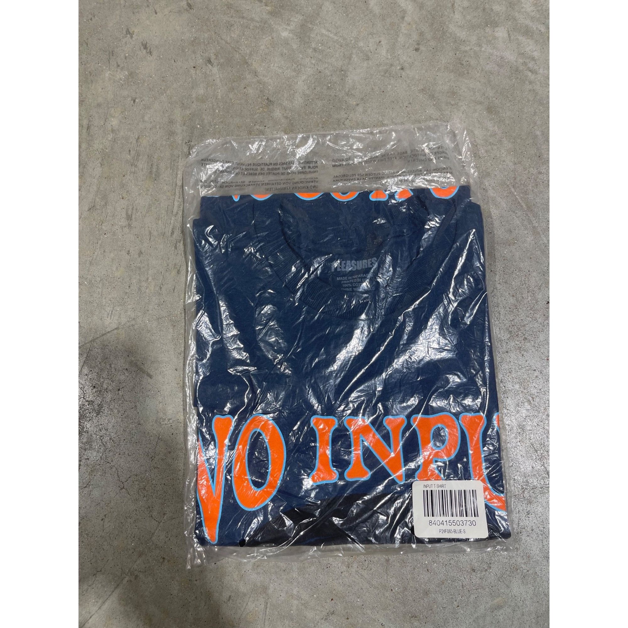 Pleasures NEW PLEASURES INPUT BLUE TEE SZ SMALL Size US S / EU 44-46 / 1 - 2 Thumbnail