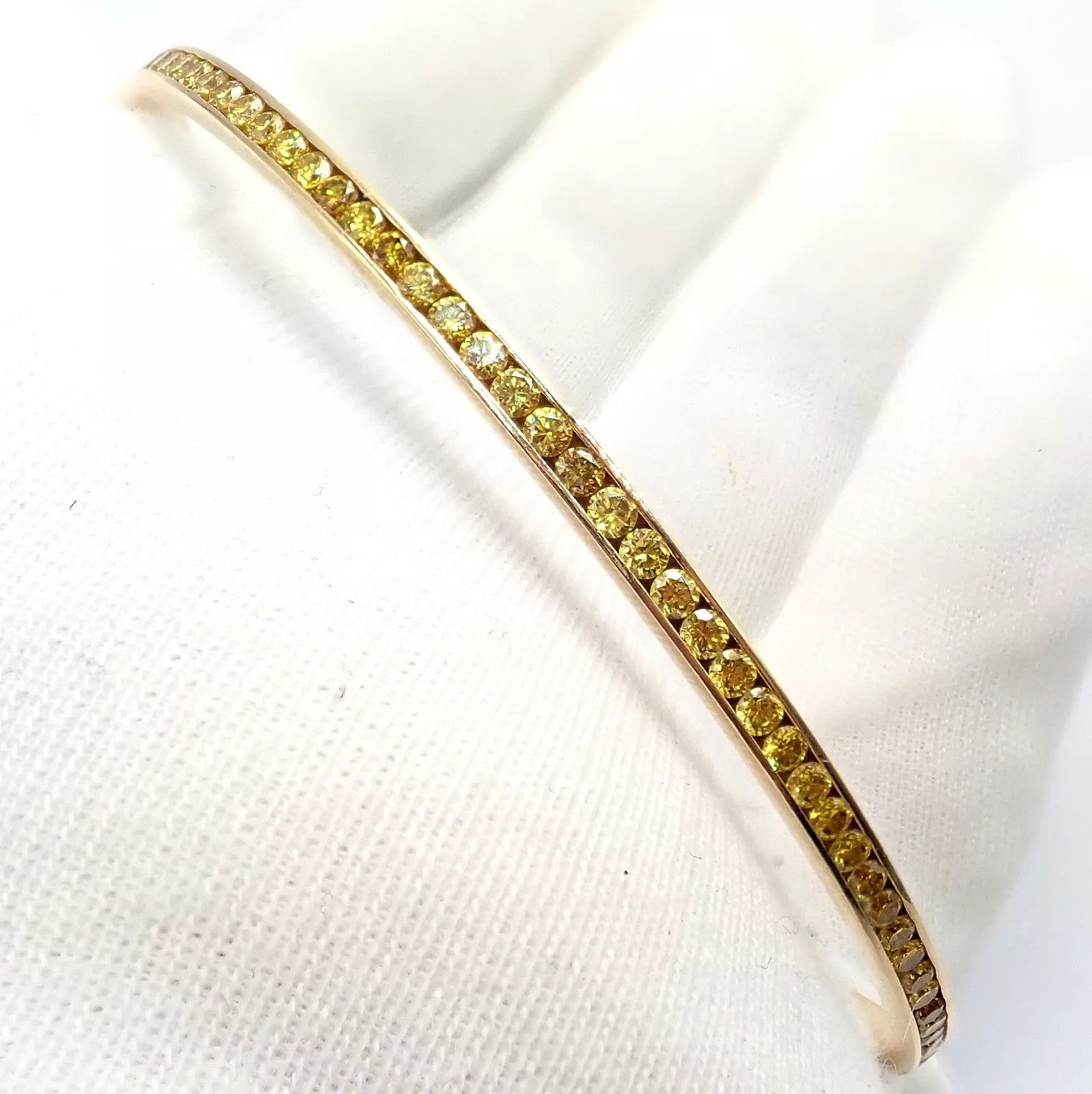 Jacob & Co. Jacob & Co 18k Full 3.5ctw Diamond Bangle Bracelet Size ONE SIZE - 9 Thumbnail