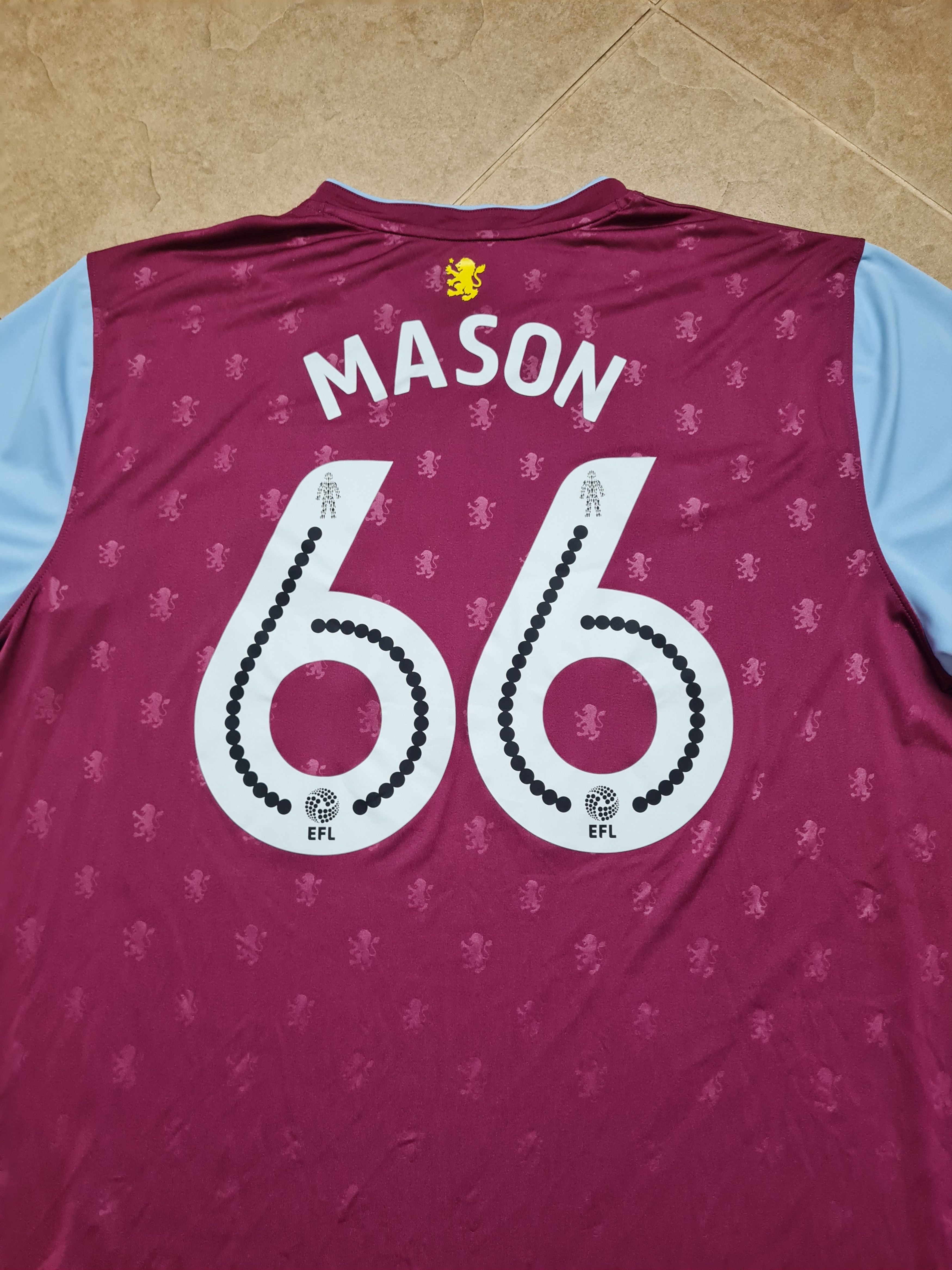 Under Armour Aston Villa Football shirt 2017 Soccer Trikot Under Armour Size US XXL / EU 58 / 5 - 9 Thumbnail