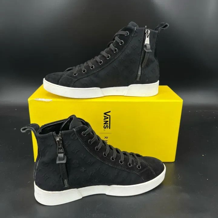 Louis Vuitton Louis Vuitton Black High Top Sneakers -2508 Size US 5 / EU 37 - 7 Thumbnail