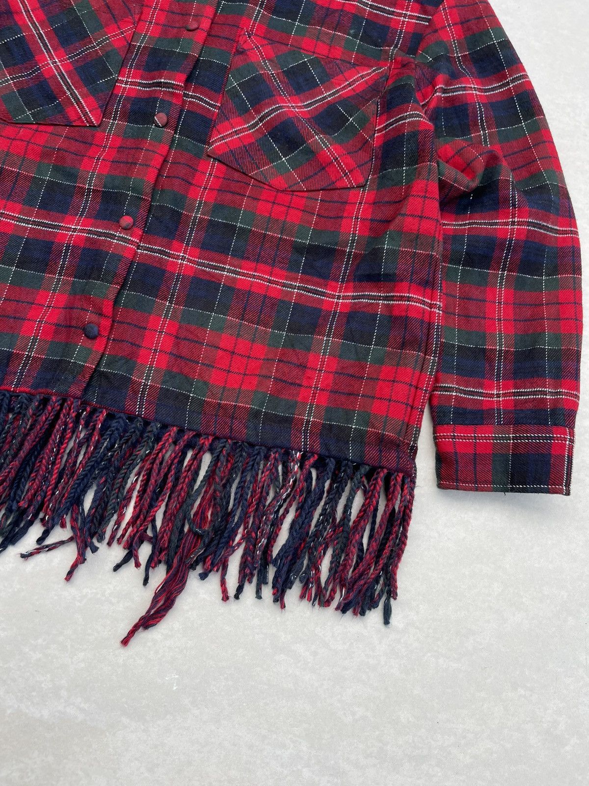 Zara Zara Never Been Worn Plaid Fringe Jacket Size M / US 6-8 / IT 42-44 - 10 Thumbnail