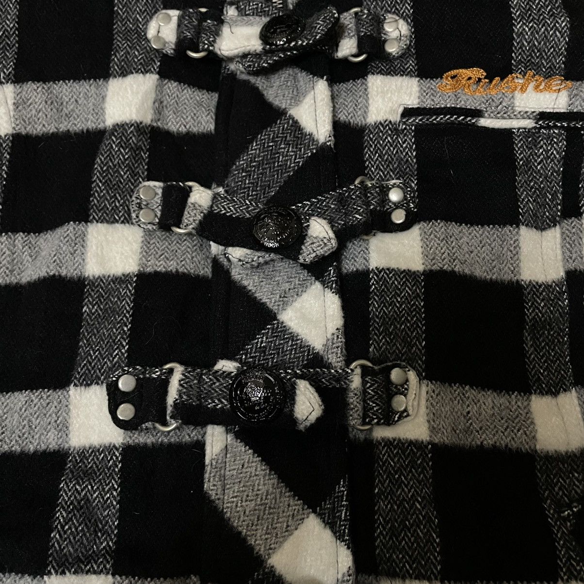 Le Grande Bleu (L.G.B.) 🇯🇵 BACKS BUCKLE FULL ZIP CHECKERED PUNK AVANT GARDE JACKET Size US M / EU 48-50 / 2 - 11 Thumbnail