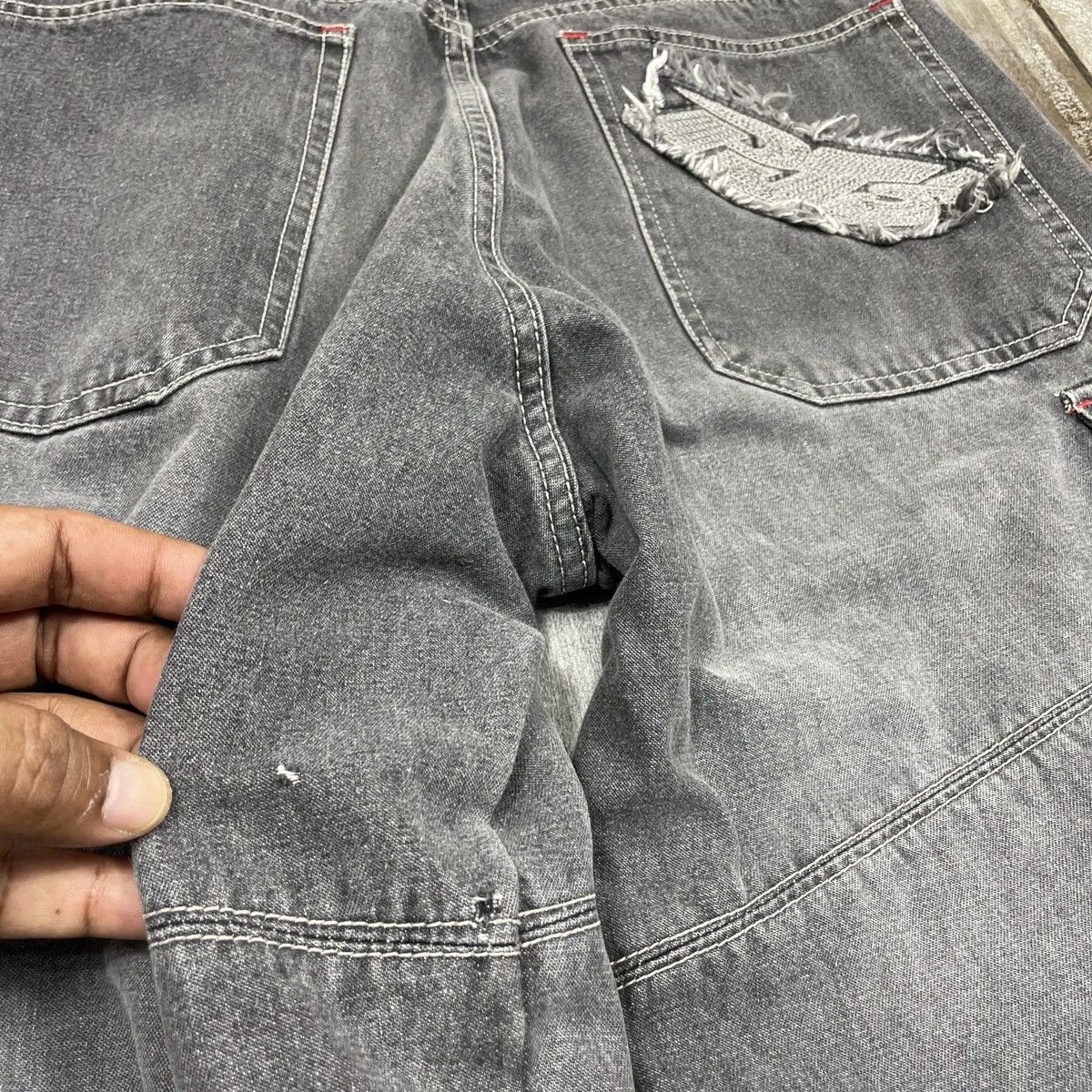 Japanese Brand × Vintage Vintage PJS Surf Cargo Grey Baggy Pants Size US 30 / EU 46 - 11 Thumbnail