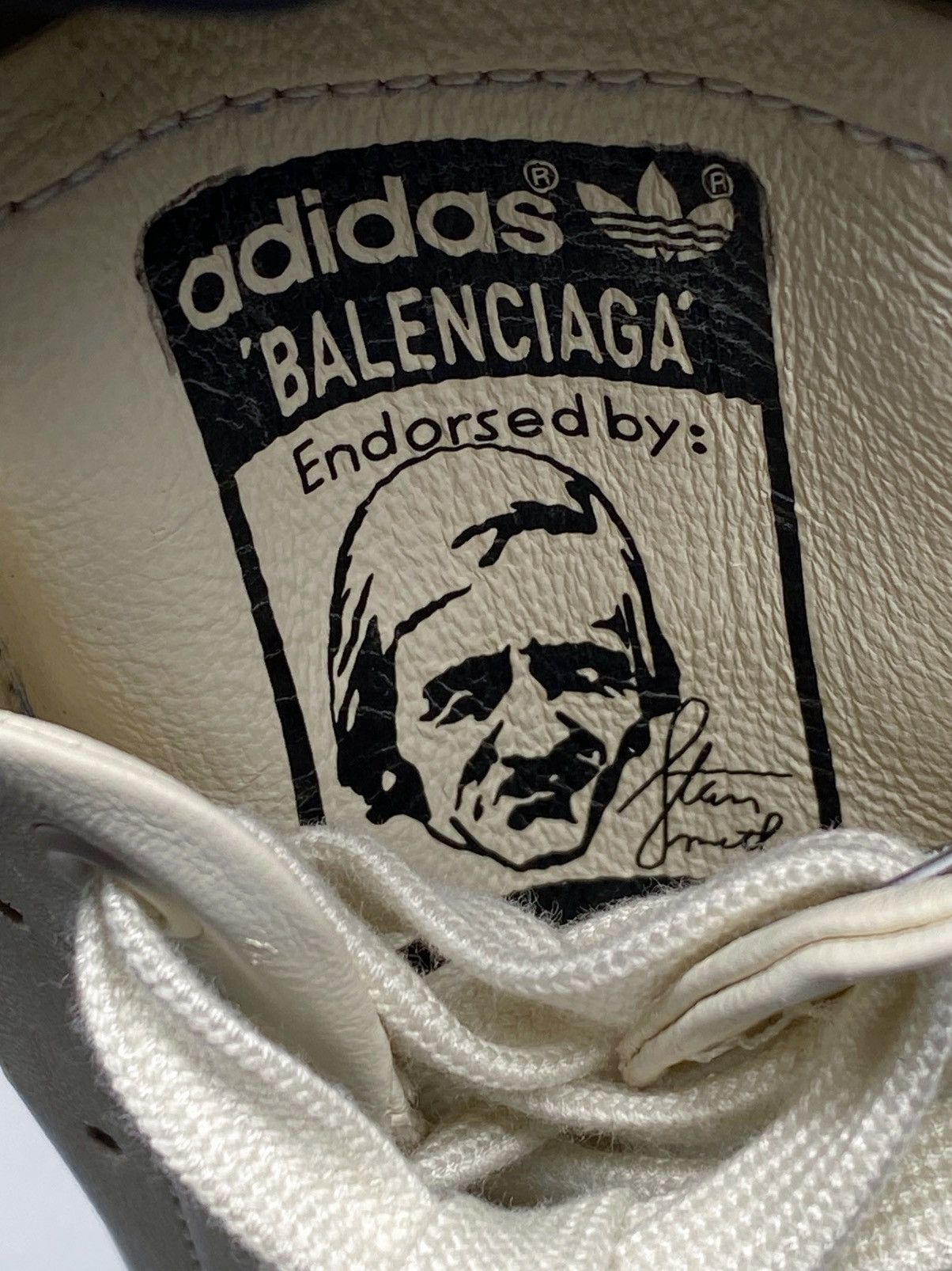 Balenciaga Balenciaga X Adidas Stan Smith Leather Sneakers size 37 Size US 7 / IT 37 - 9 Thumbnail