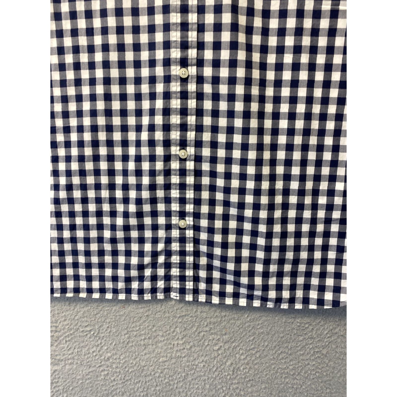 Brooks Brothers Brooks Brothers Dress Shirt Mens CL Slim Blue Check Button Up 33-79 XL Regular Men Collared Spread Slimming Size 46R - 2 Thumbnail