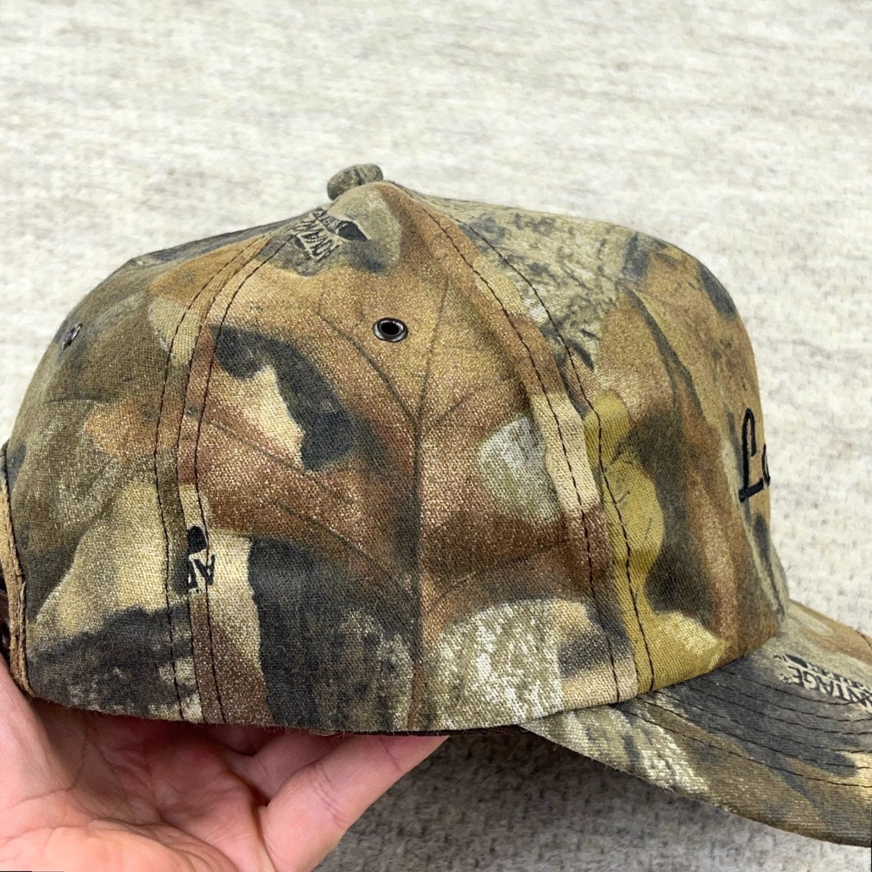 Vintage VINTAGE K-Products Camouflage Trucker Hat USA Made 90s 80s Y2K Adjustable Snapback Twill Cotton Men Hat Size ONE SIZE - 6 Thumbnail