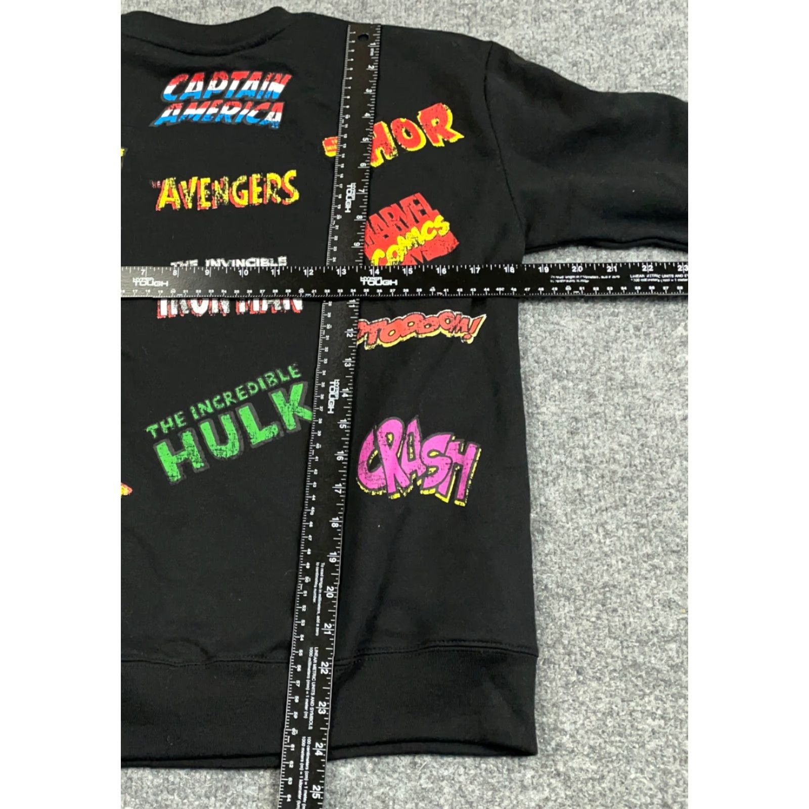 Vintage Marvel Avengers Sweatshirt Double Sided Print Adult Small Hulk Iron Man Thor Size US S / EU 44-46 / 1 - 3 Thumbnail
