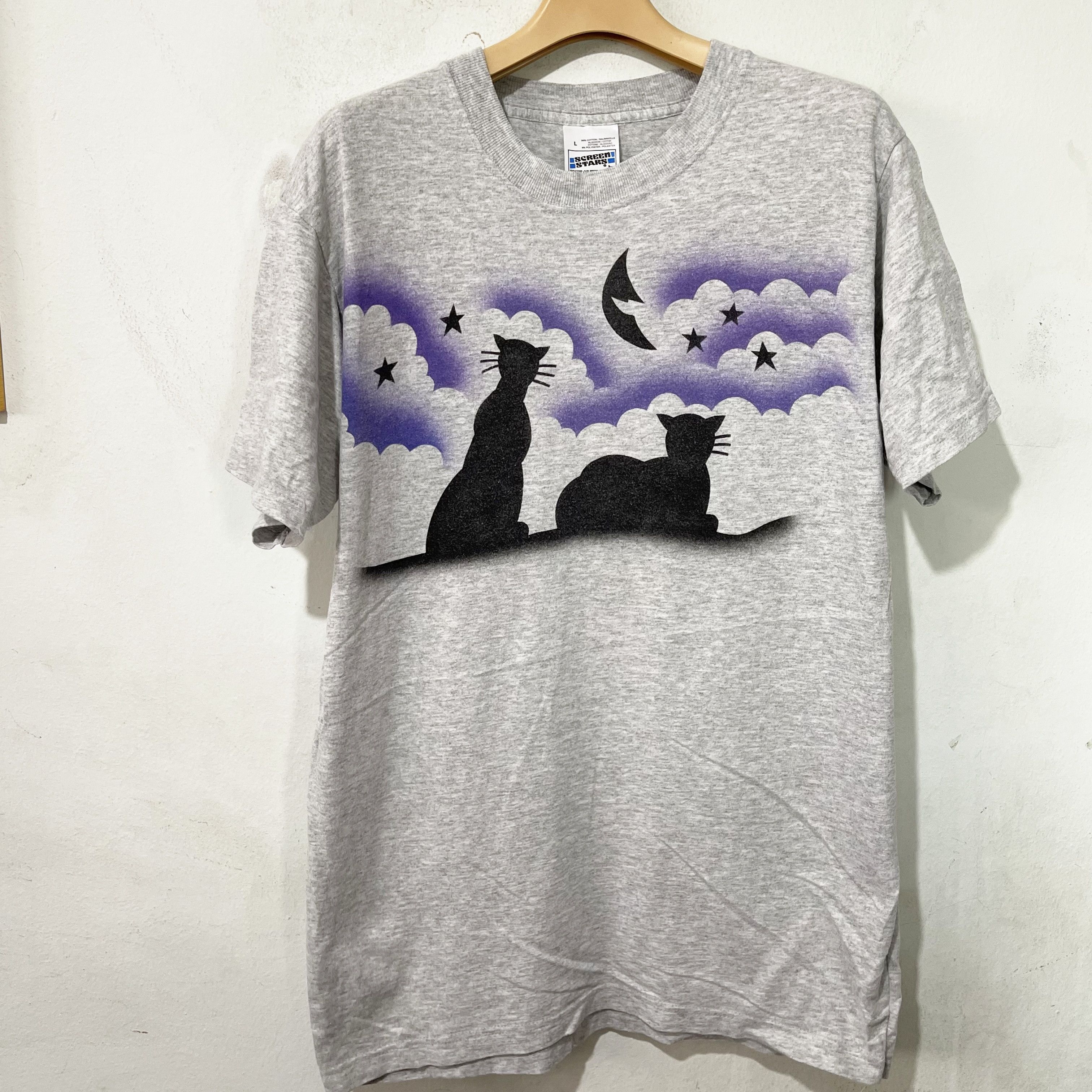 Vintage Vintage Cat Shirt Size US M / EU 48-50 / 2 - 1 Thumbnail