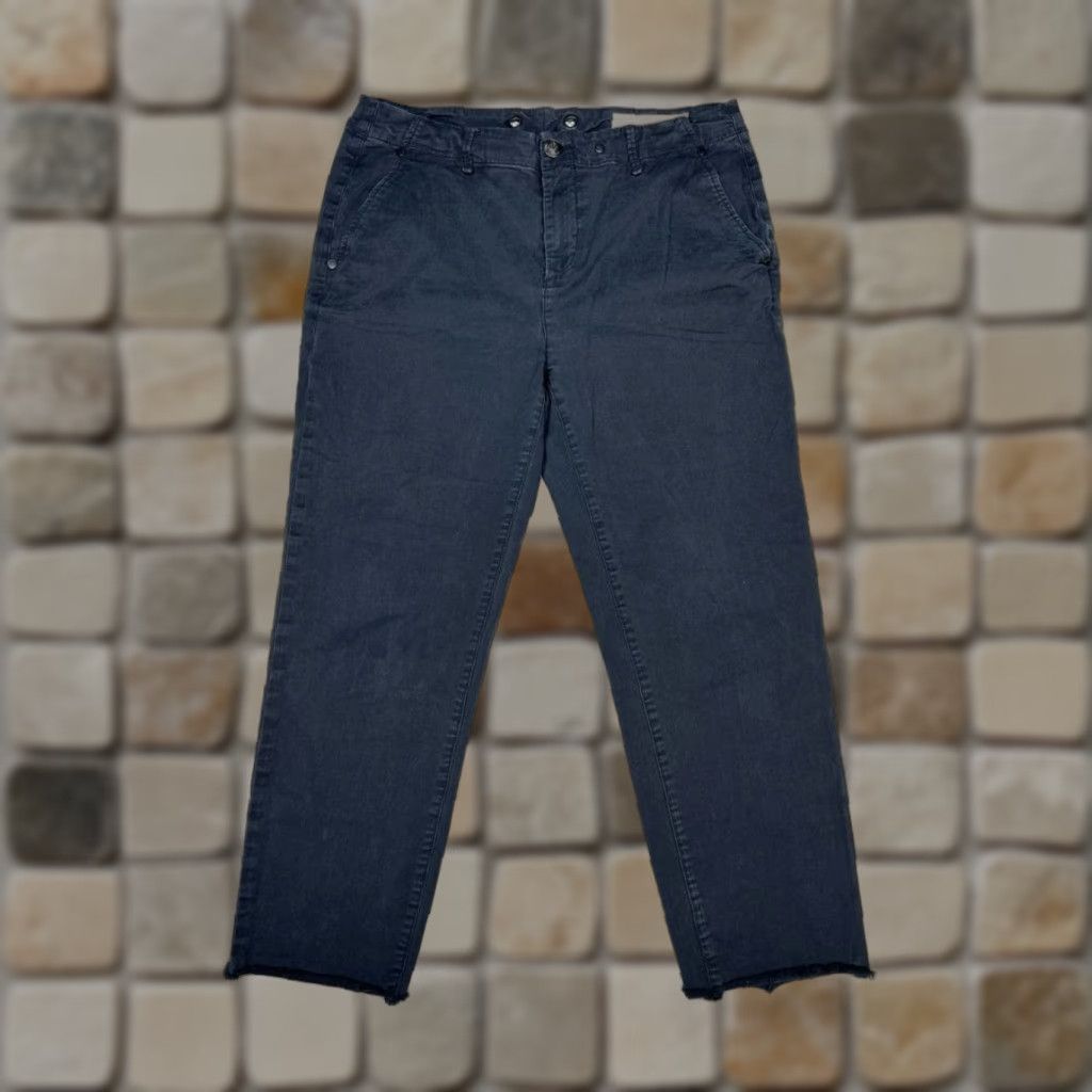 Rag & Bone Rag And Bone Jeans Womens 29 Black Denim Mid Rise Straight Leg Frayed Hem 32x25 Size 29" - 1 Thumbnail