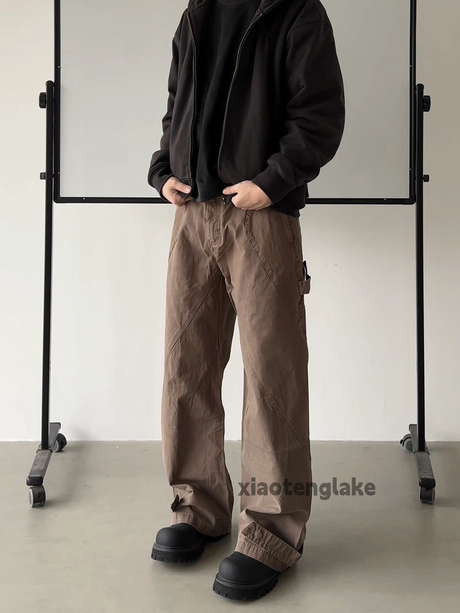Designer × Japanese Brand × Vintage utility skate hiphop loose outdoor patchwork cargo pants Size US 30 / EU 46 - 3 Thumbnail