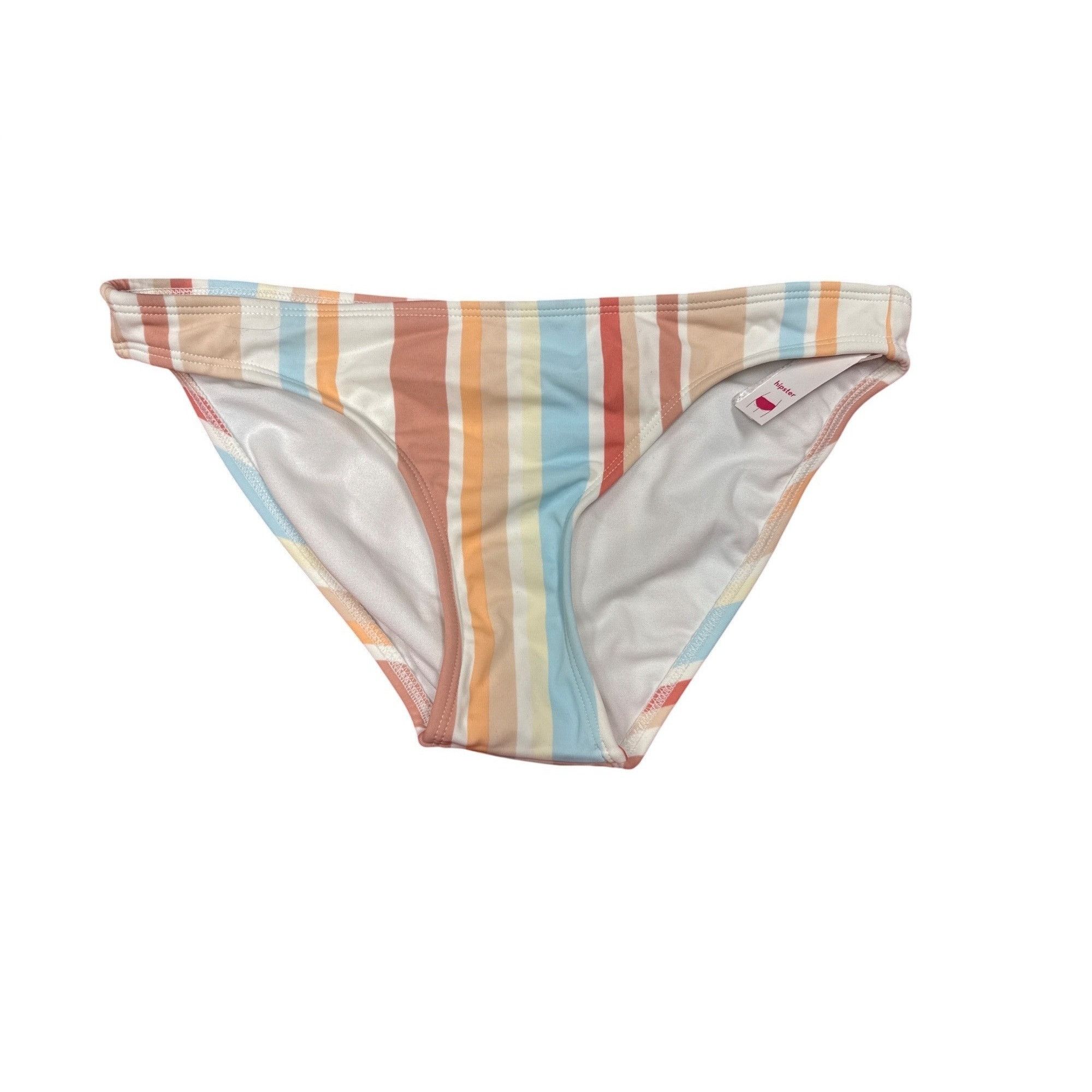 Other Striped Bikini Bottoms Medium Multicolor By Xhilaration Size ONE SIZE - 4 Thumbnail