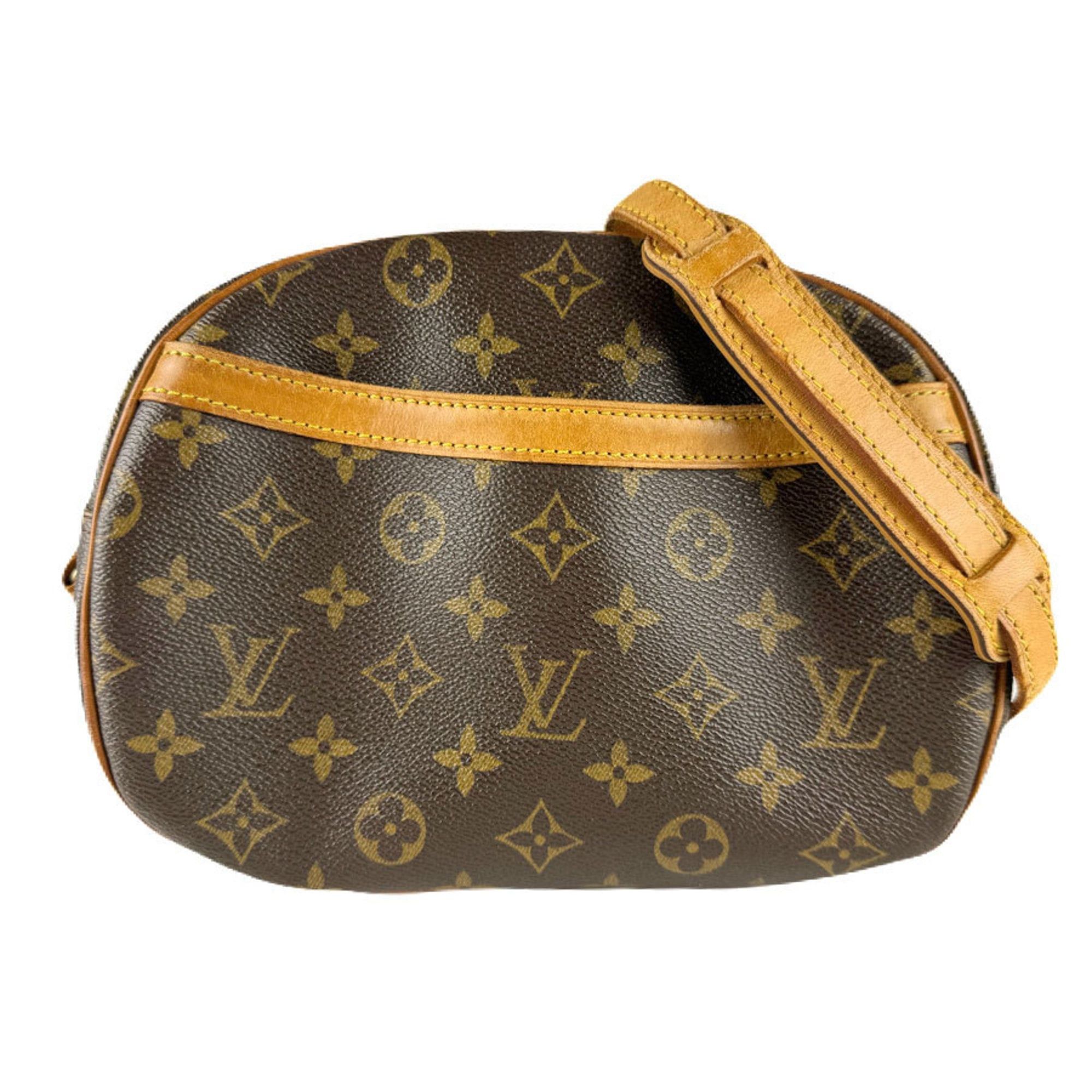 Louis Vuitton Louis Vuitton Monogram Blois Shoulder Bag in Canvas, Brown and Gold, Women's, M51221 z8703 Size ONE SIZE - 1 Thumbnail