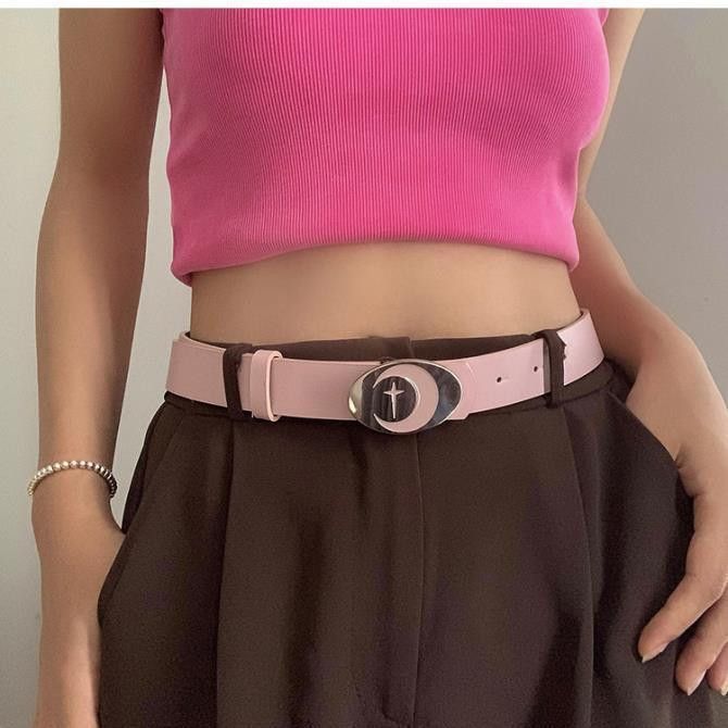Designer Vibe Vintage Belt Riveted Belts Menswear Accessories Size ONE SIZE - 3 Thumbnail