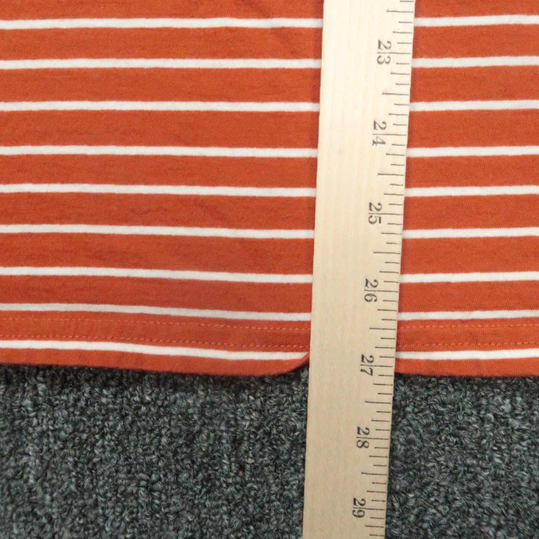 Vintage VINTAGE Criquet Shirt Men Medium Burnt Orange White Striped Players Performance Polo TPC Size US M / EU 48-50 / 2 - 7 Thumbnail