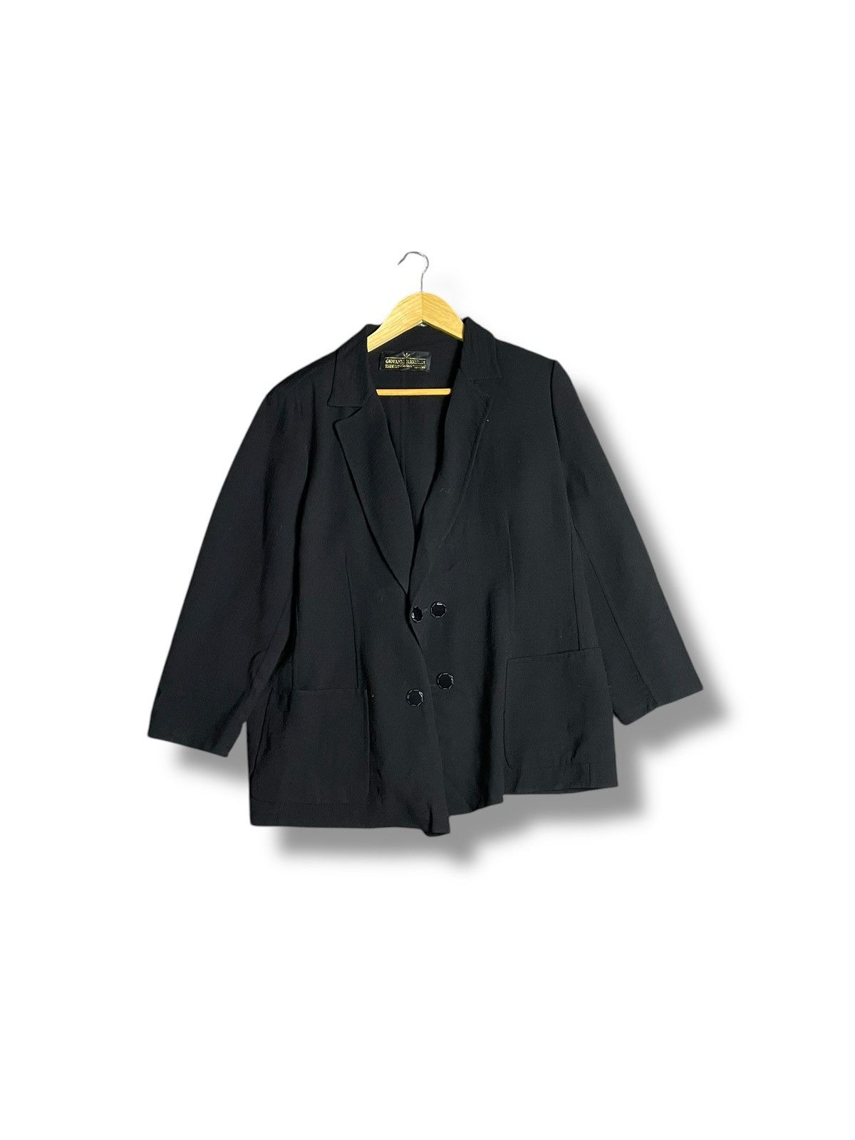 Vintage Giovanni Men’s Formal Lapel Neck Solid Blazer (28) Size US M / EU 48-50 / 2 - 1 Thumbnail