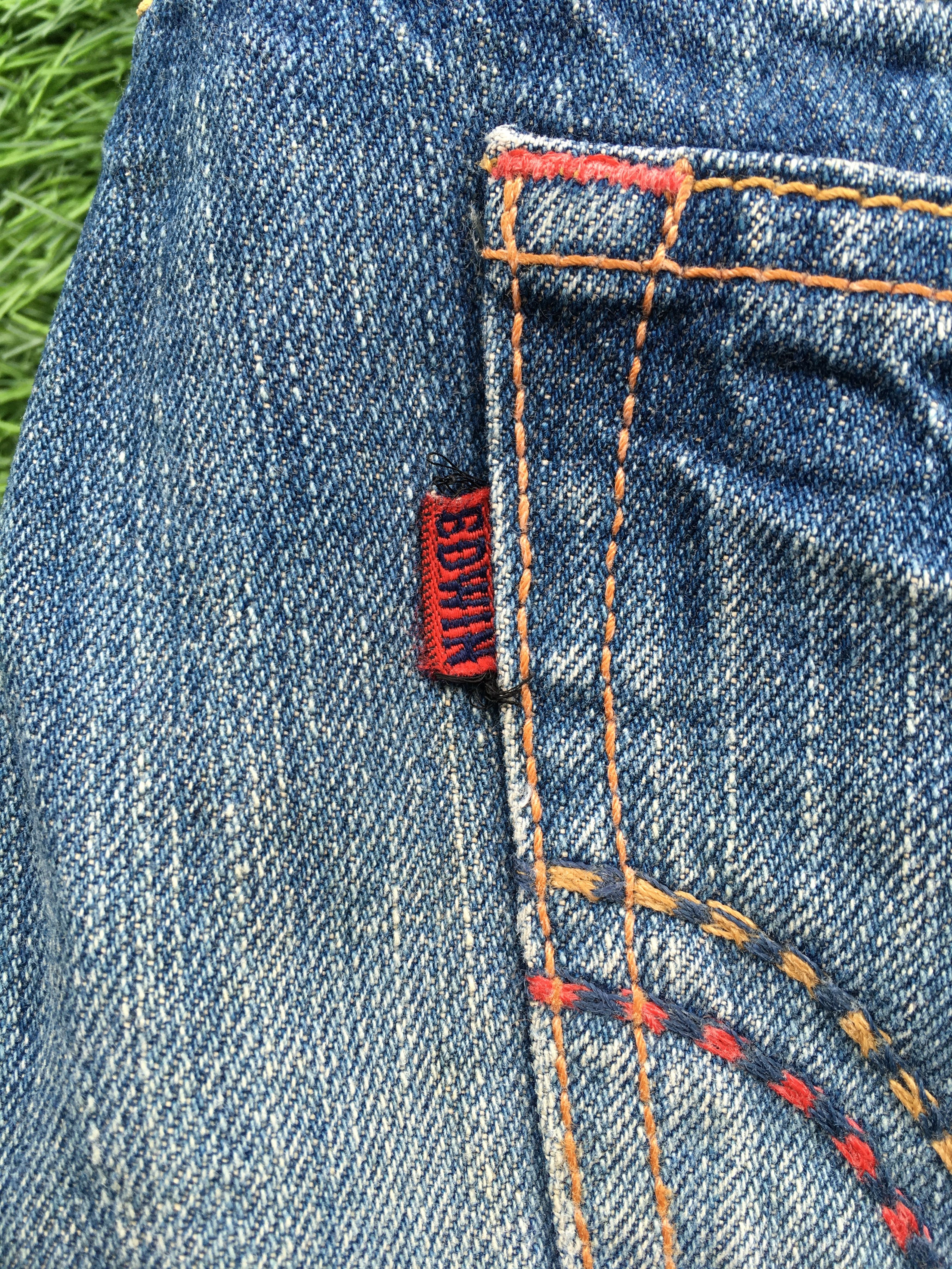 Japanese Brand Japanese Low Waist Kick Flared Denim D-1212 Size 29" - 9 Thumbnail