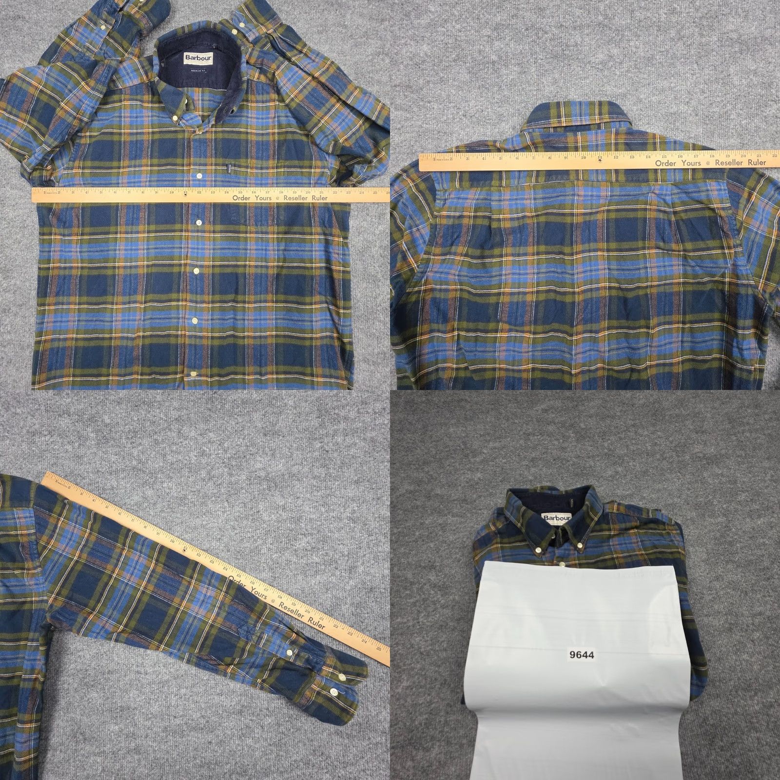 Barbour Barbour Castlebay Flannel Shirt Men's XL Plaid Oxford Button Up 100% Cotton Size US XL / EU 56 / 4 - 9 Thumbnail