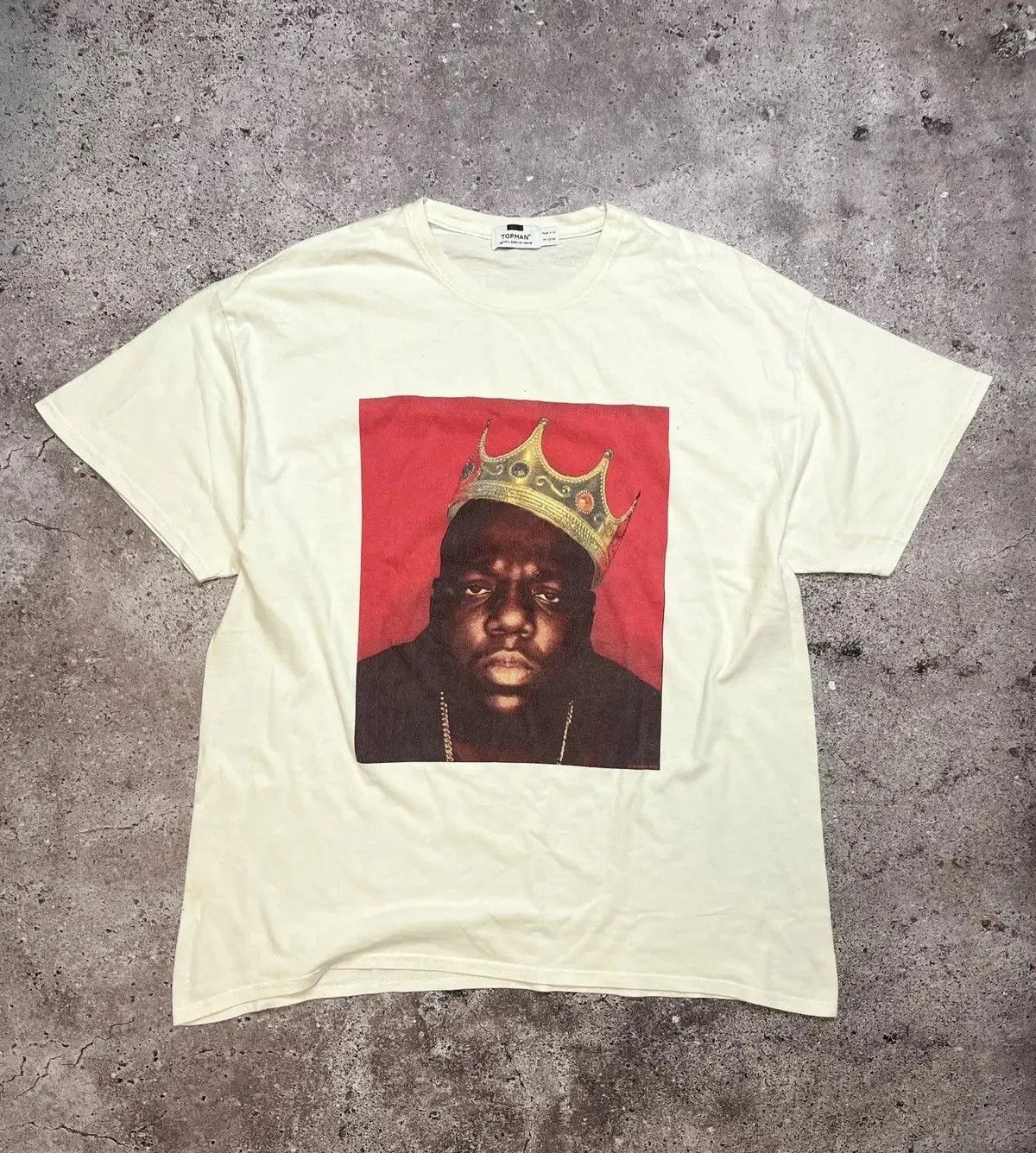 Rap Tees Vintage Notorious BIG T-Shirt Biggie Crown Rap White Size L Size US L / EU 52-54 / 3 - 1 Thumbnail
