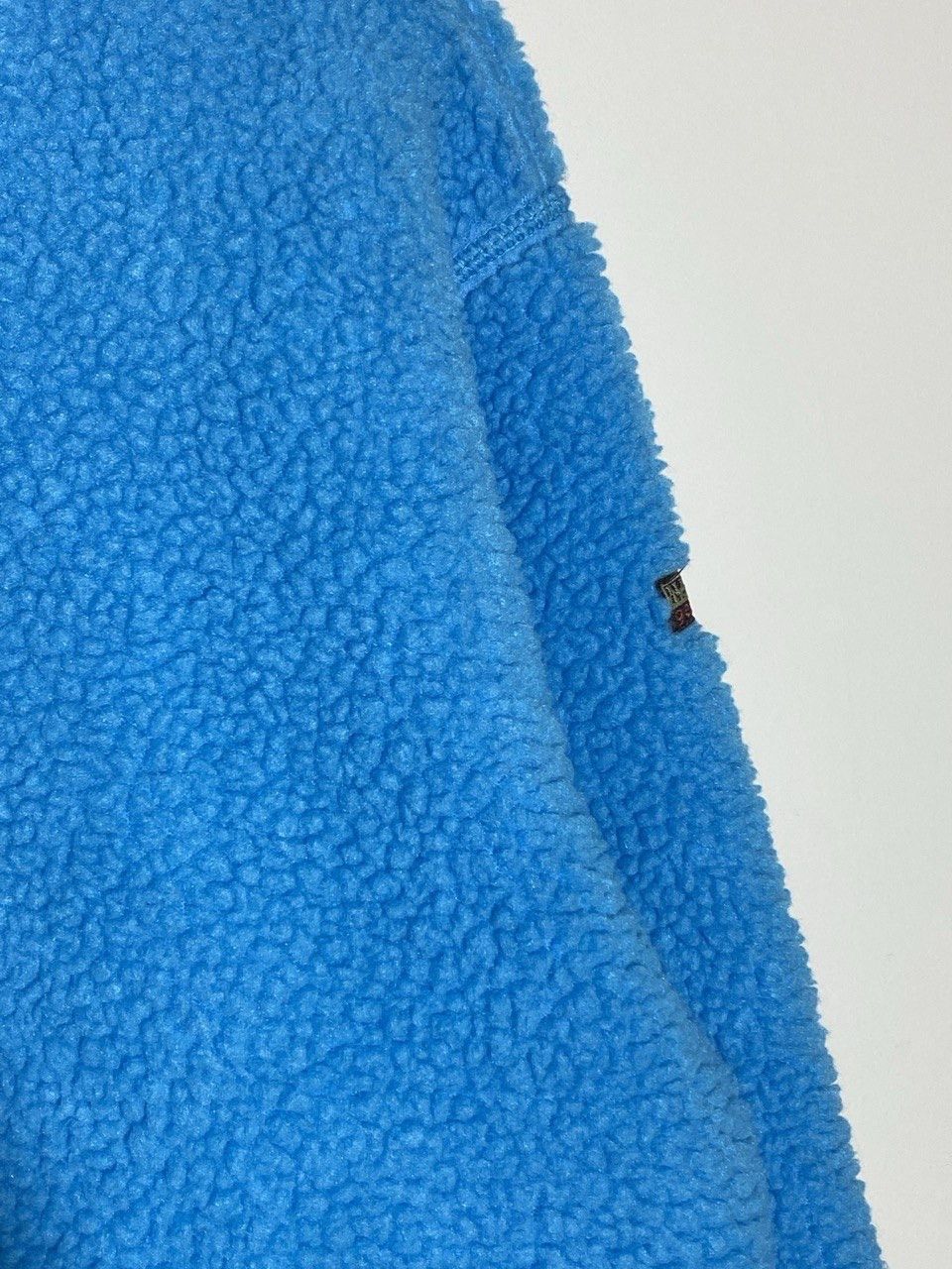 Napapijri Vintage Napapijri Flag Logo Baby Blue Fleece 1/4 zip Size US XL / EU 56 / 4 - 7 Thumbnail