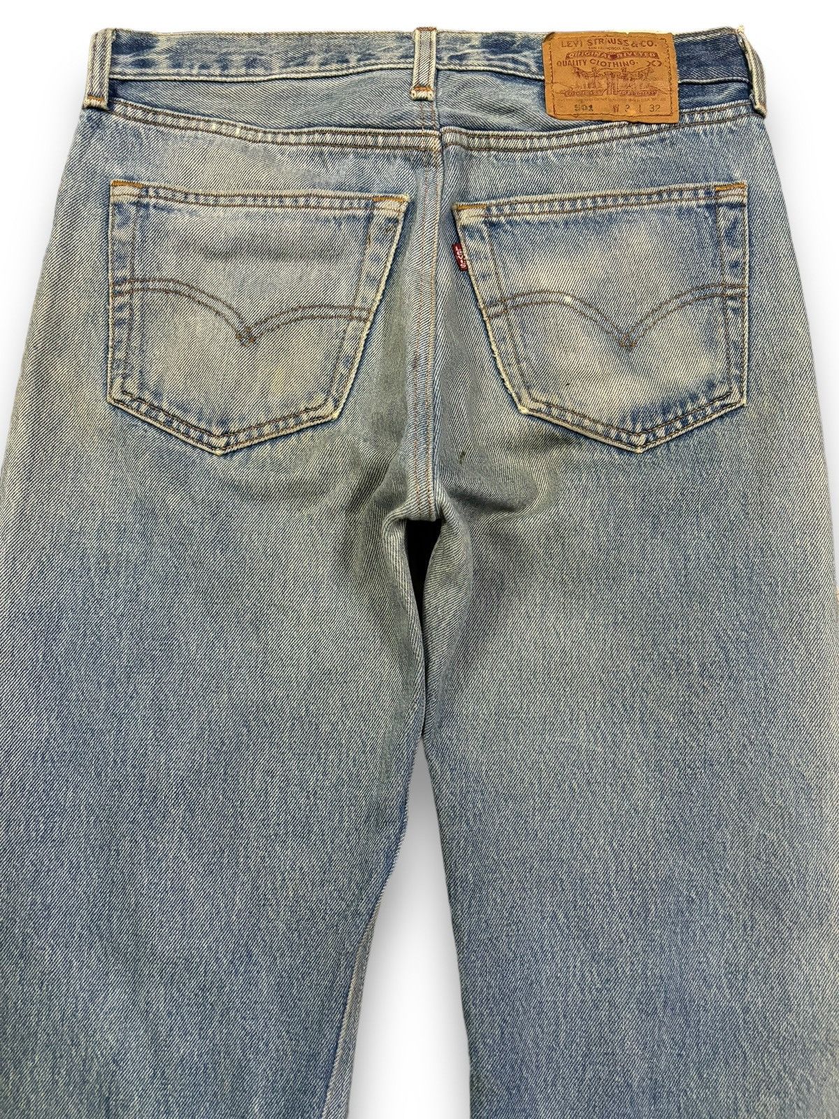 Levi's Vintage 90s Levis 501 Mud Wash Distressed Grunge Jeans Size US 30 / EU 46 - 12 Thumbnail