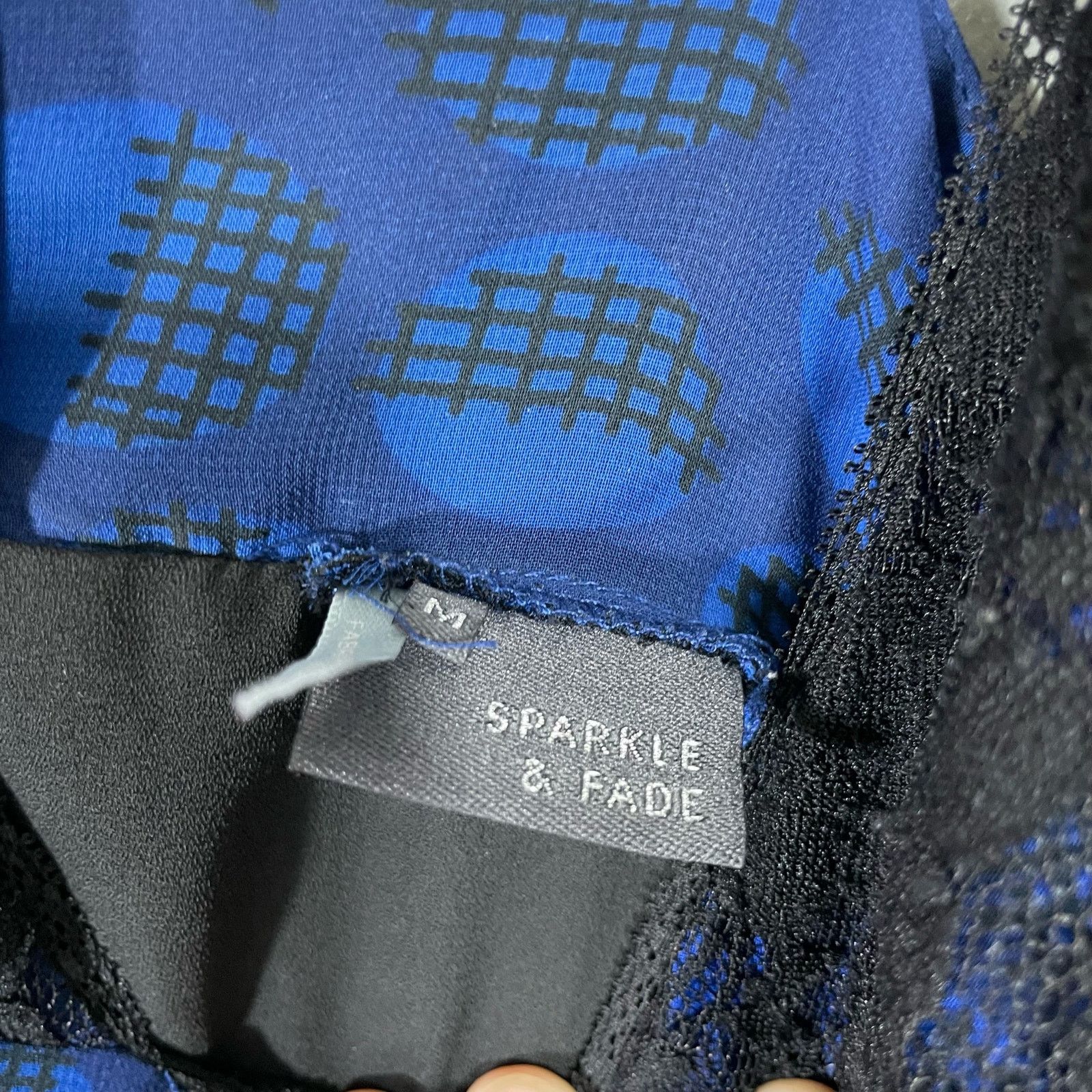 Urban Outfitters Urban Outfitters Sparkle & Fade Blue Chiffon Dress - Medium Size M / US 6-8 / IT 42-44 - 6 Thumbnail