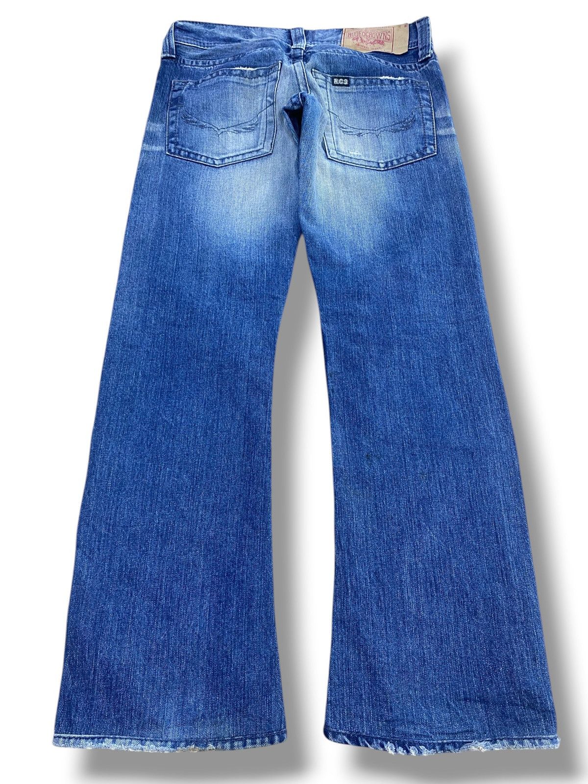 Other Japanese Brand Whiskers Faded Wash Style Bootcut Jeans Size US 29 - 3 Thumbnail