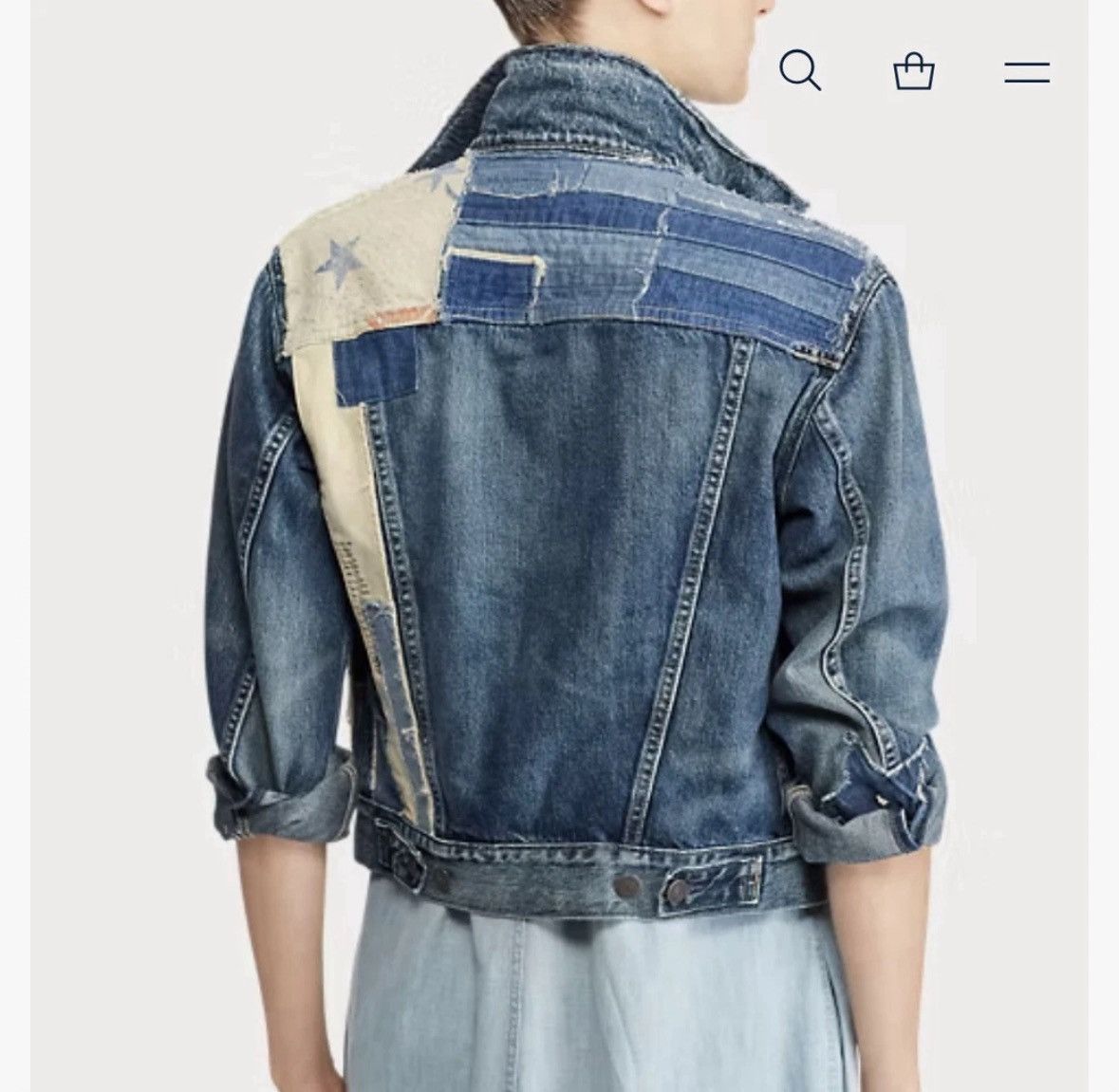 Polo Ralph Lauren Polo Ralph Lauren Patchwork Denim Trucker Jacket Sz XS Size XS / US 0-2 / IT 36-38 - 4 Thumbnail