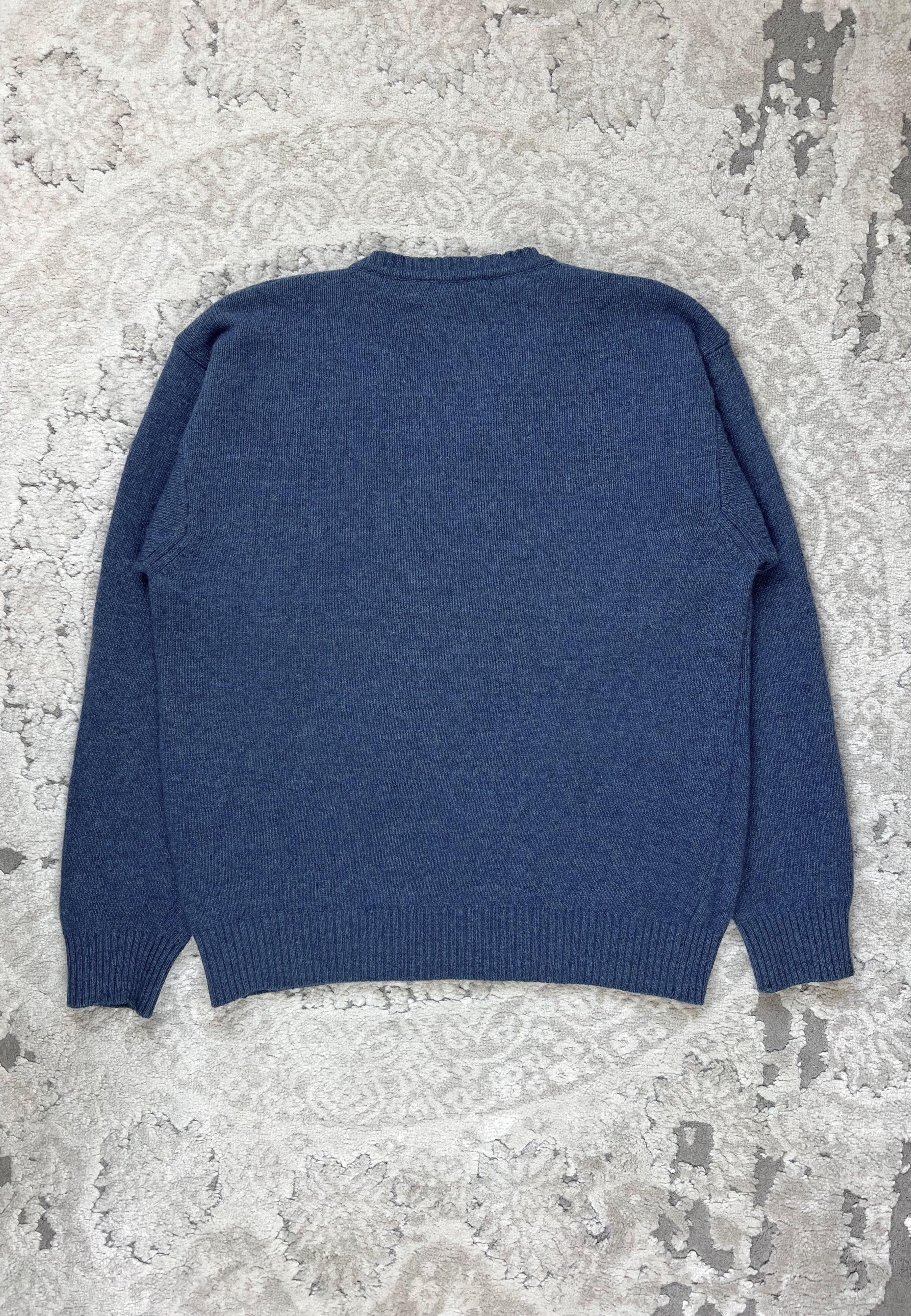 Sergio Tacchini Sergio Tacchini V-Neck Wool Blend Sweater Jumper Blue Italy Size US M / EU 48-50 / 2 - 8 Thumbnail