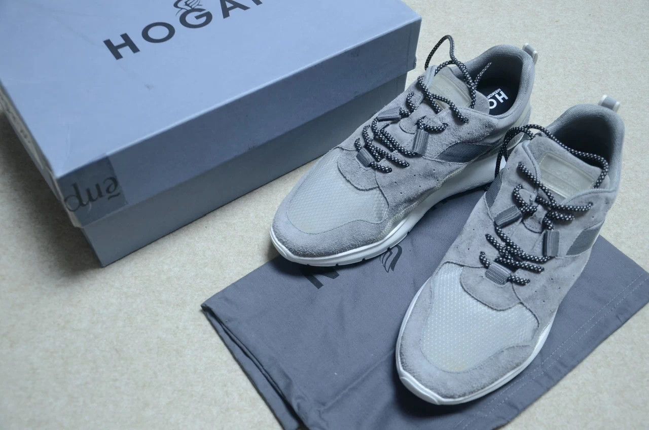 Hogan Hogan Suede Platform Interactive Padded Sneakers 42 Size US 9 / EU 42 - 1 Thumbnail