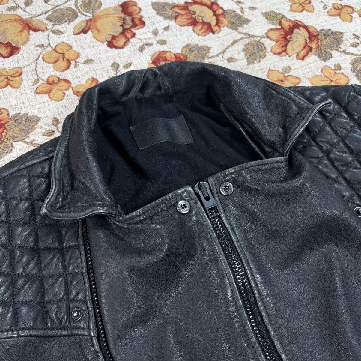 Allsaints × Yves Saint Laurent All Saints Lamb Leather Cargo Biker Jacket Avant Garde Japan Size US XS / EU 42 / 0 - 7 Thumbnail
