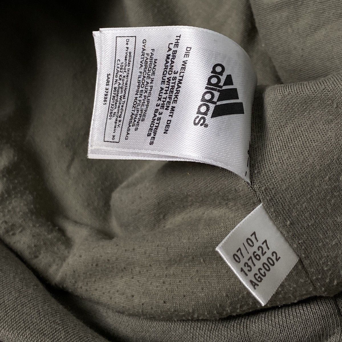 Adidas × Vintage Adidas khaki hoodie - L Size US L / EU 52-54 / 3 - 8 Thumbnail