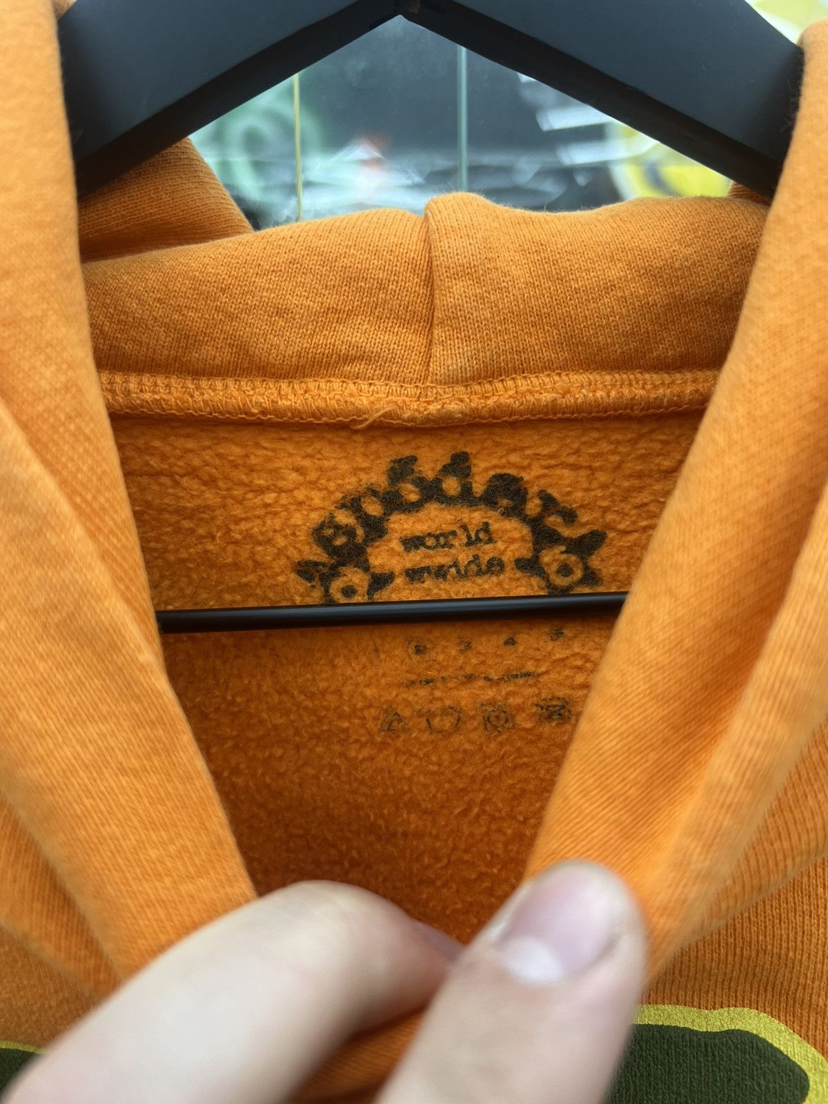 Sp5der Sp5der worldwide beluga hoodie orange - size medium Size US M / EU 48-50 / 2 - 3 Thumbnail