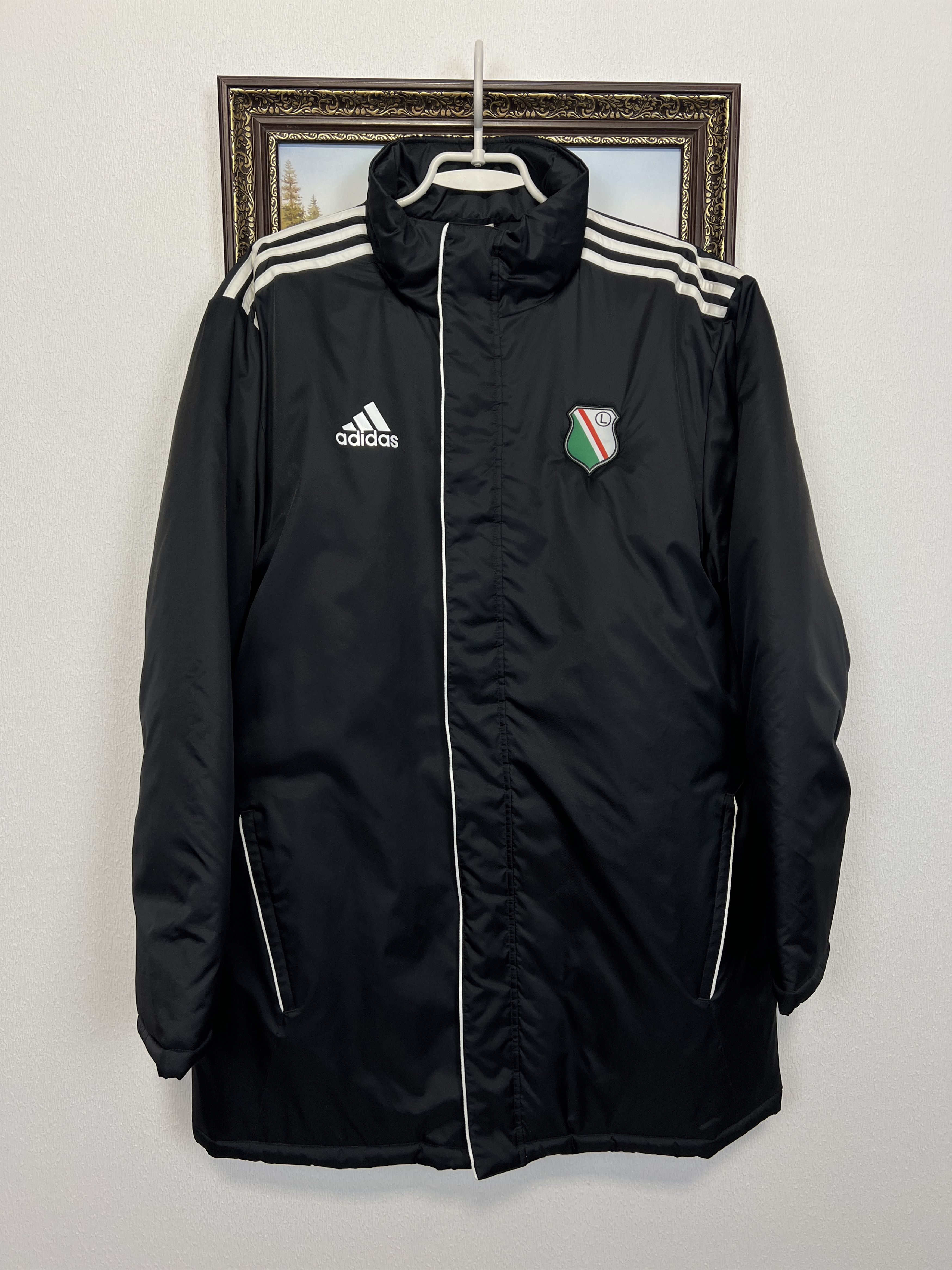 Adidas Vintage Legia Warsaw Football Padded Jacket Soccer Rare Size US M / EU 48-50 / 2 - 1 Thumbnail
