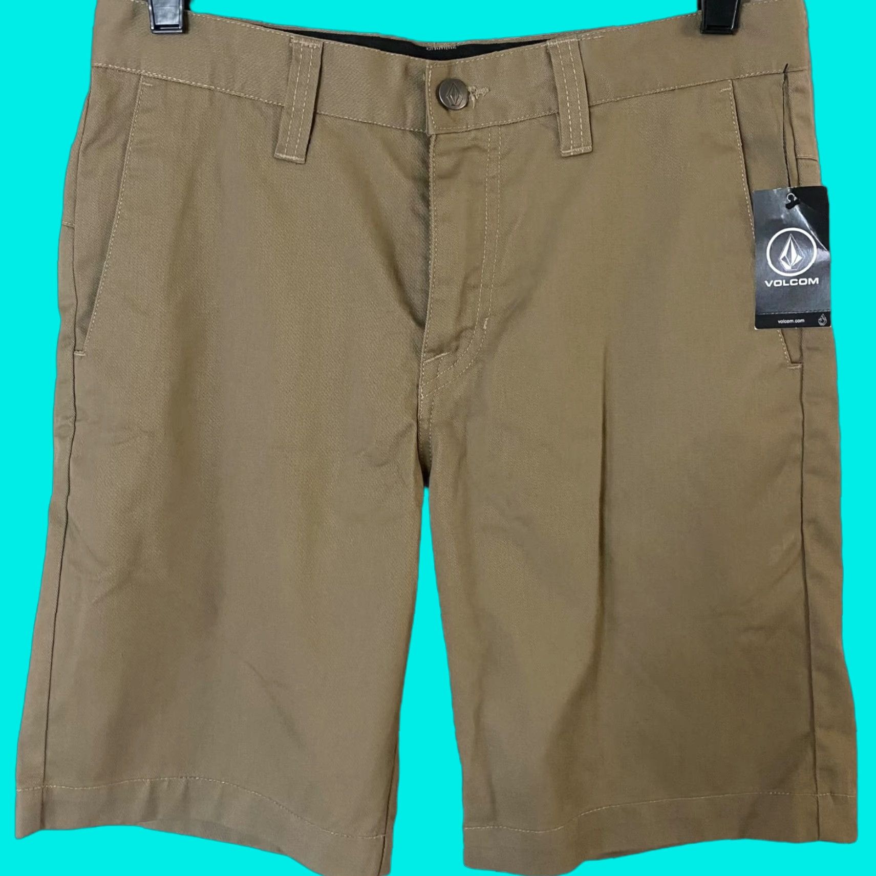 Volcom VINTAGE Volcom Vmonty Twill Chino Short Tan Men's 29 Casual Skateboarding New Size US 29 - 1 Thumbnail