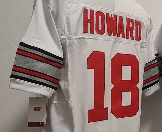 Other NCAA Buckeyes 18 Will Howard White 2025 Gold Size 3XL / US 20-22 - 1 Thumbnail