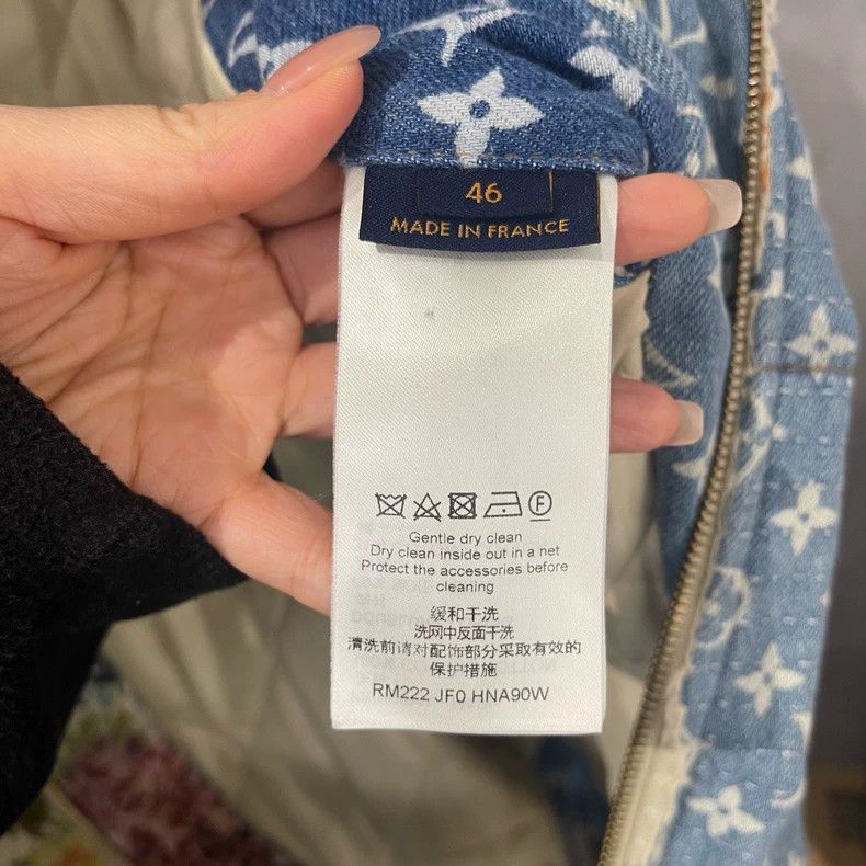 Louis Vuitton LOUIS VUITTON Cotton jacket with flower erosion design jack Size US S / EU 44-46 / 1 - 3 Thumbnail