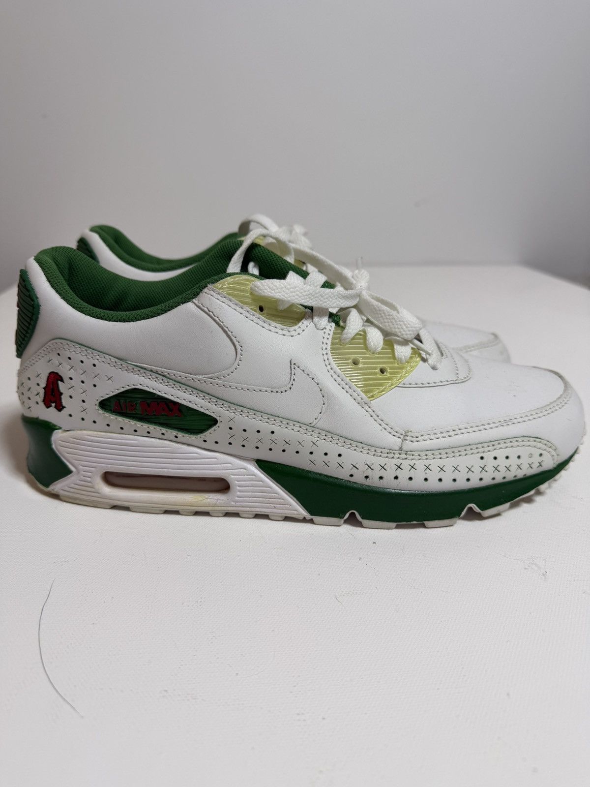 Nike NIKE AIR MAX Shoe White Green Red ‘Latin Legacy’ 2007 Size US 9.5 / EU 42-43 - 2 Thumbnail