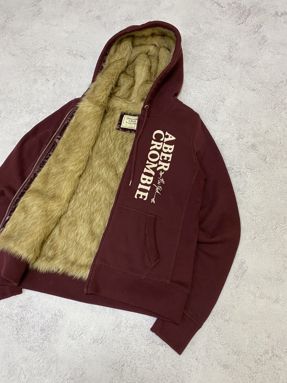 Abercrombie & Fitch Abercrombie&Fitch If Six Was Nine LGB Style Fur Zip Hoodie Size L / US 10 / IT 46 - 2 Thumbnail