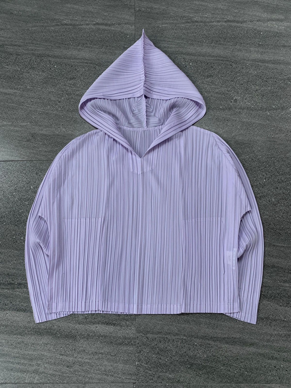 Issey Miyake Pleated Hoodie in Lavender Size US M / EU 48-50 / 2 - 1 Thumbnail