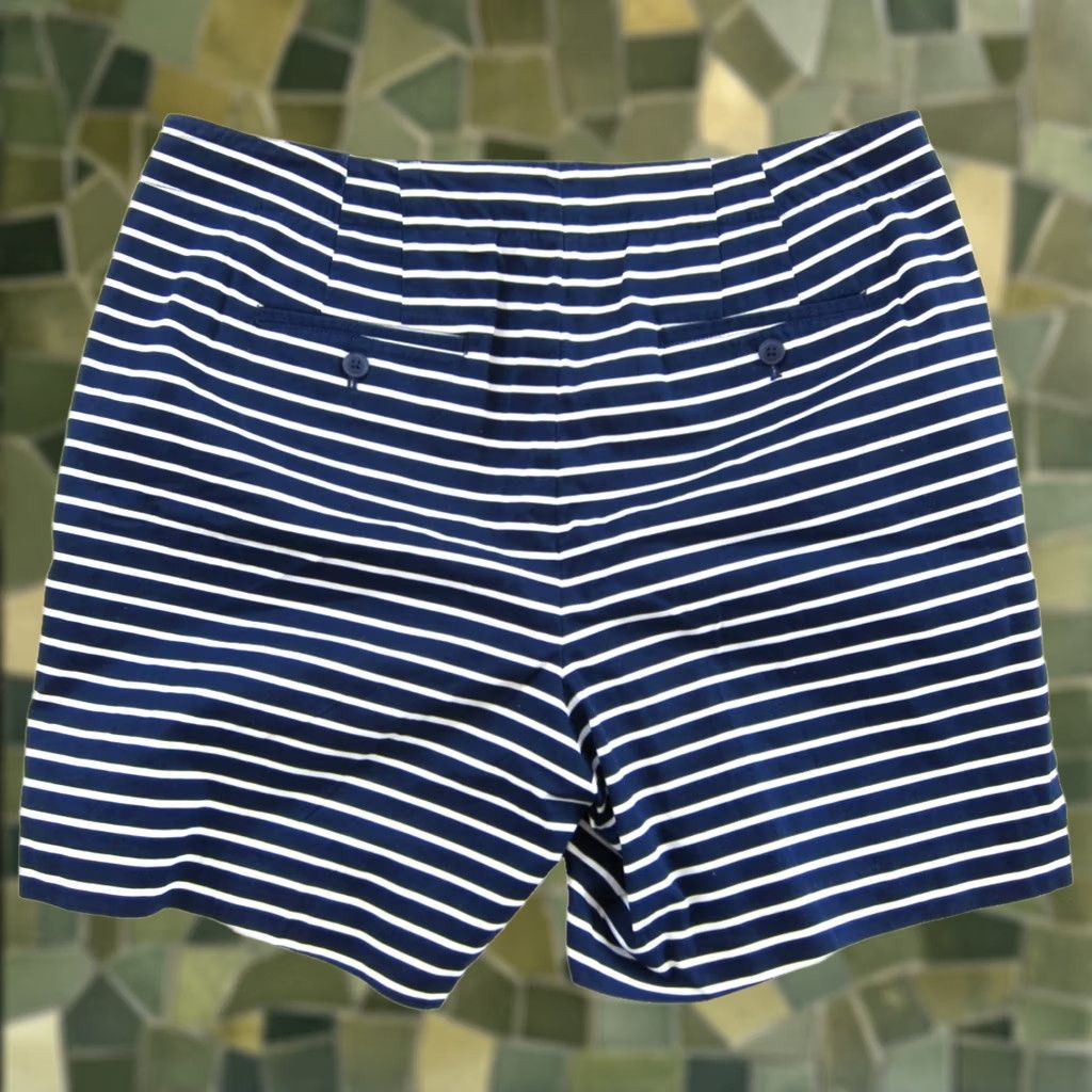 Talbots Talbots Navy Blue White Stripe Button Front Chino Sailor Short Woman 14 Size 36" / US 14 / IT 50 - 1 Thumbnail