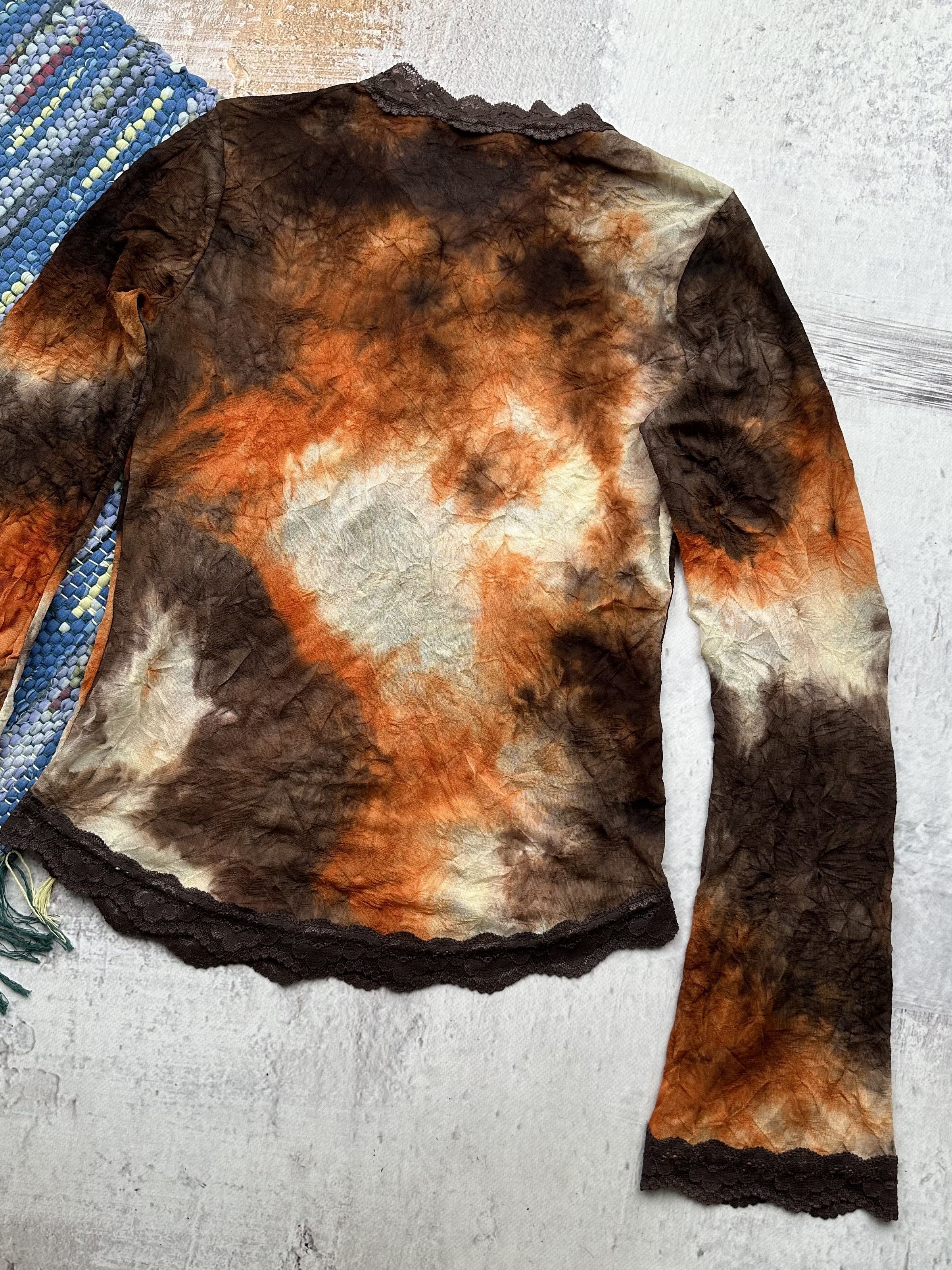 Japanese Brand Vintage Cropped Blouse A454(564) Size M / US 6-8 / IT 42-44 - 6 Thumbnail