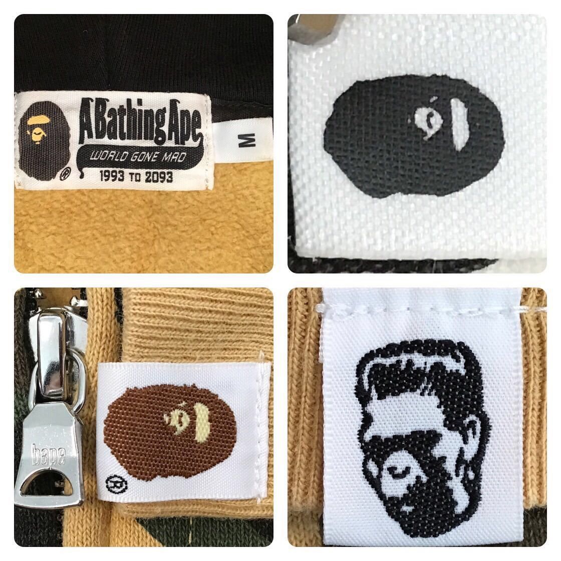 Bape BAPE Double shark full zip hoodie 1st camo yellow APE Size US M / EU 48-50 / 2 - 7 Thumbnail