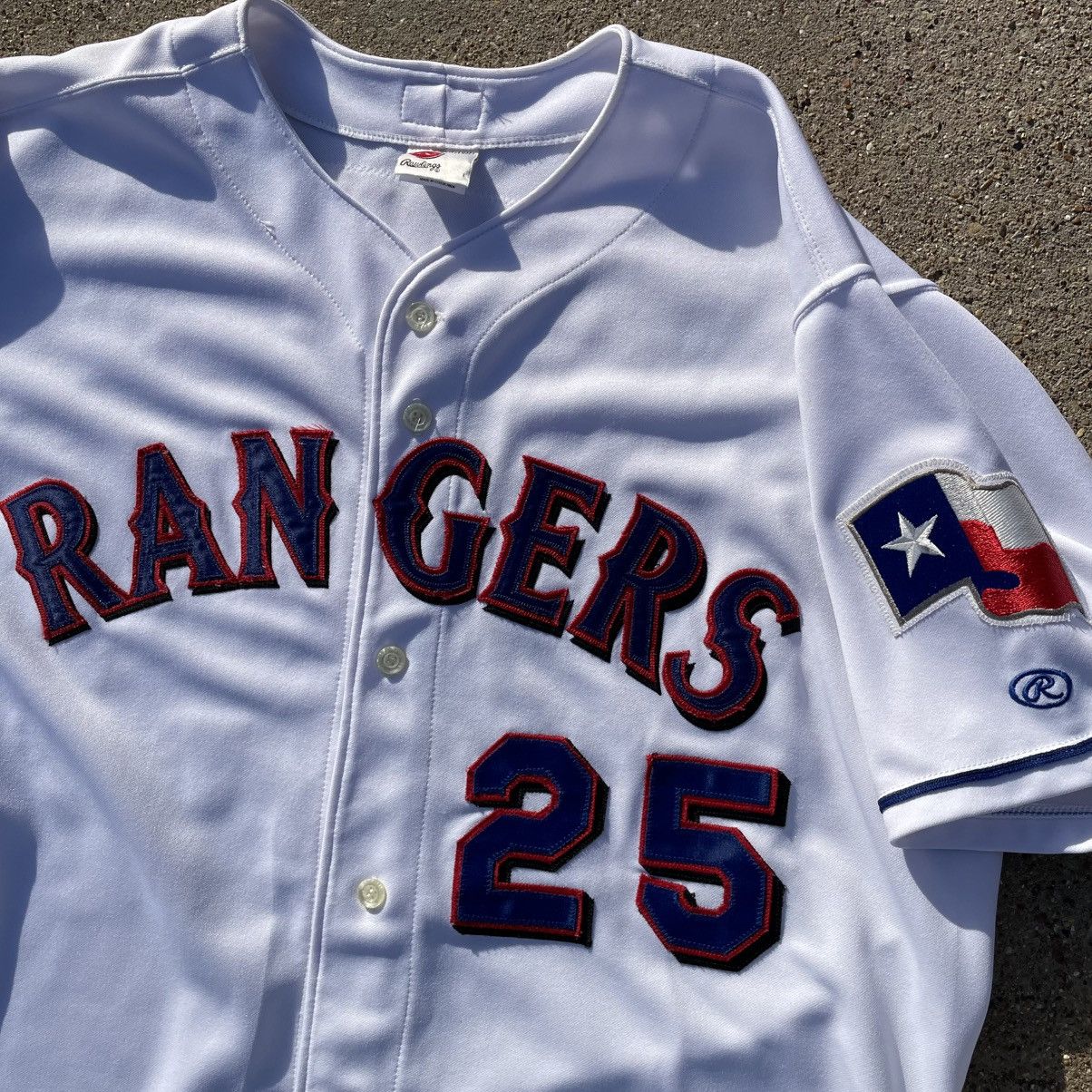 MLB Vintage Texas Rangers Rafael Palmeiro Rawlings Jersey 52 Size US XXL / EU 58 / 5 - 5 Thumbnail