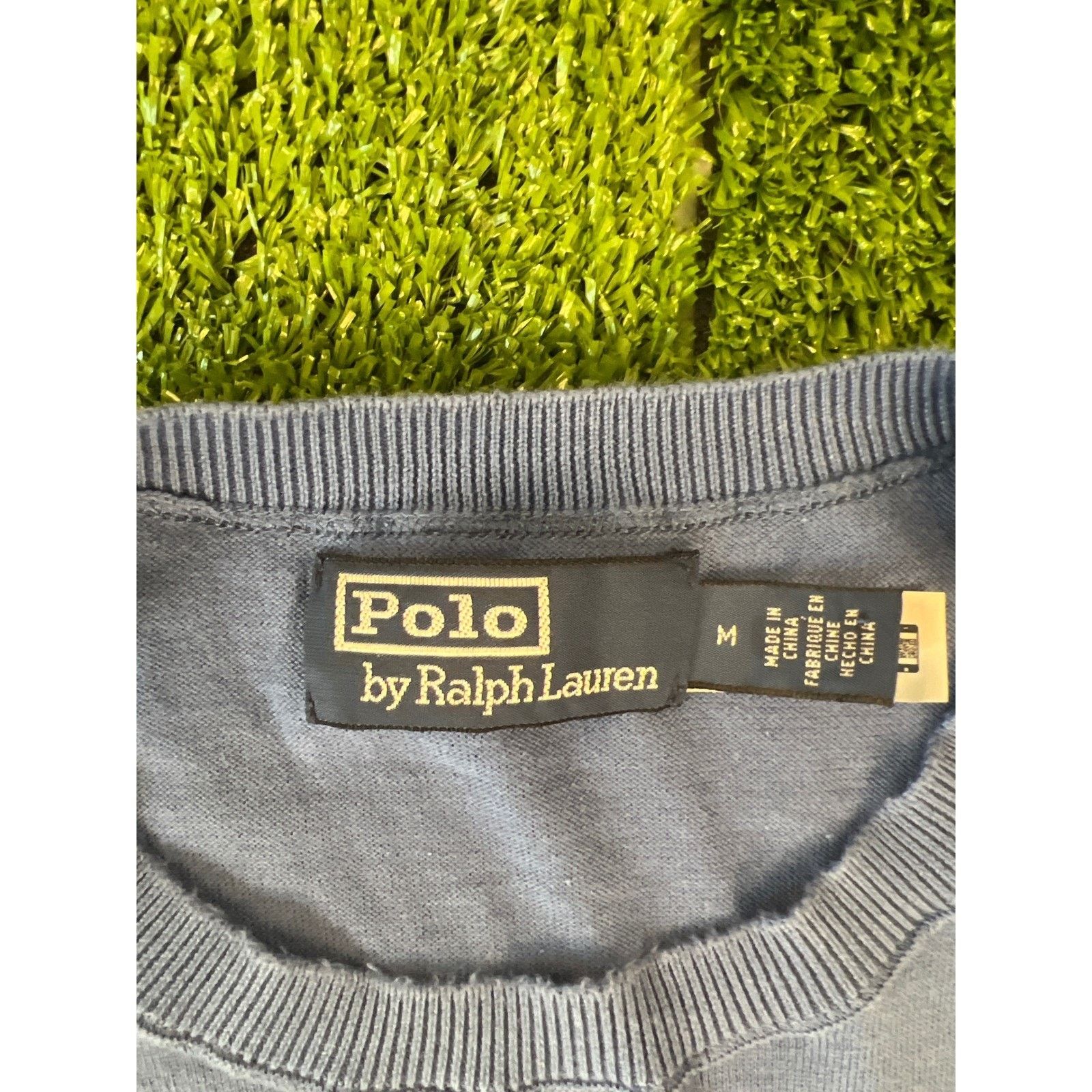 Polo Ralph Lauren Polo Ralph Lauren Mens Blue Crewneck Knit Regular Fit MD Size US M / EU 48-50 / 2 - 3 Thumbnail