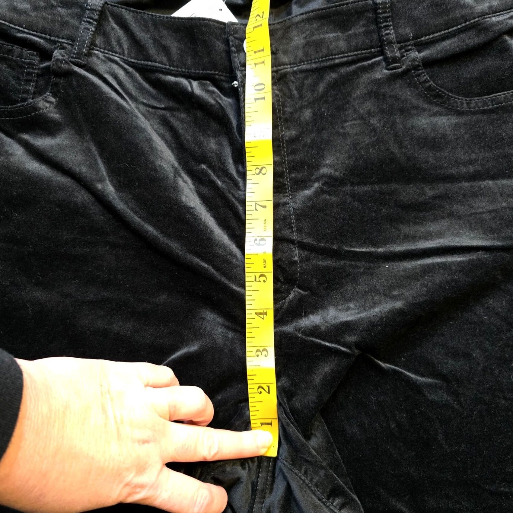 J. Jill VINTAGE J. Jill Pants Womens 22 Black Velvet Velour Straight Career Casual Capstone? Size 27" / US 4 / IT 40 - 7 Thumbnail