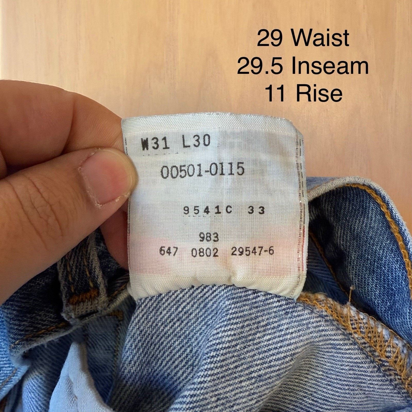 Levi's × Vintage Vintage Levis 501 Jeans 29 Blue Faded Straight Leg Denim Size US 29 - 8 Thumbnail