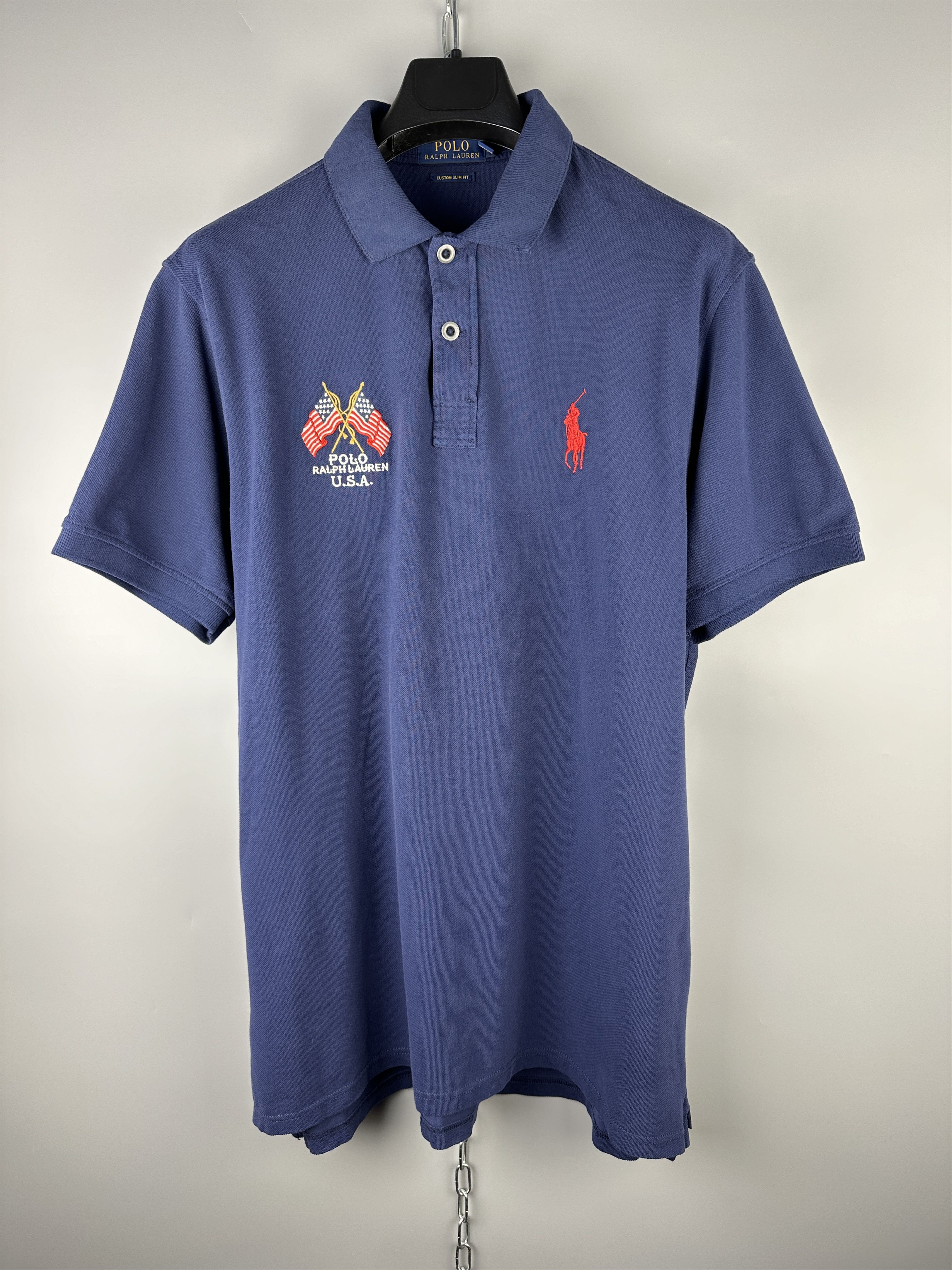 Polo Ralph Lauren × Vintage Polo Ralph Lauren Heritage Big Logo Polo Shirt Size US XL / EU 56 / 4 - 1 Thumbnail