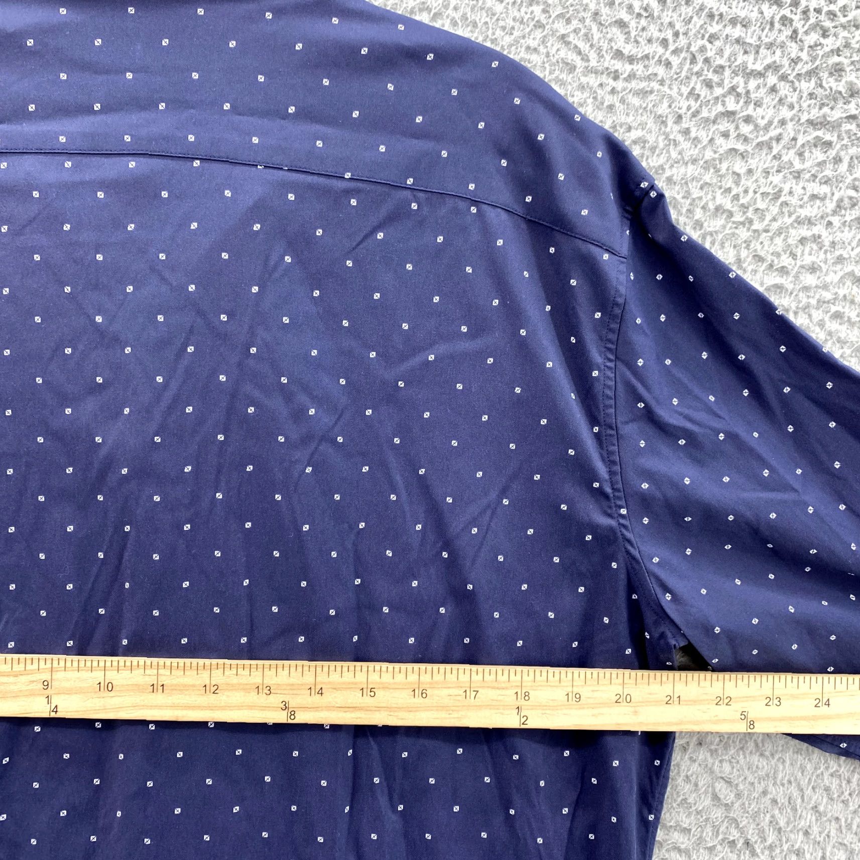 Bonobos Bonobos Dress Shirt Men's Large Navy Dot Preppy Corpcore Career Academia Office Shirt Size 42R - 5 Thumbnail
