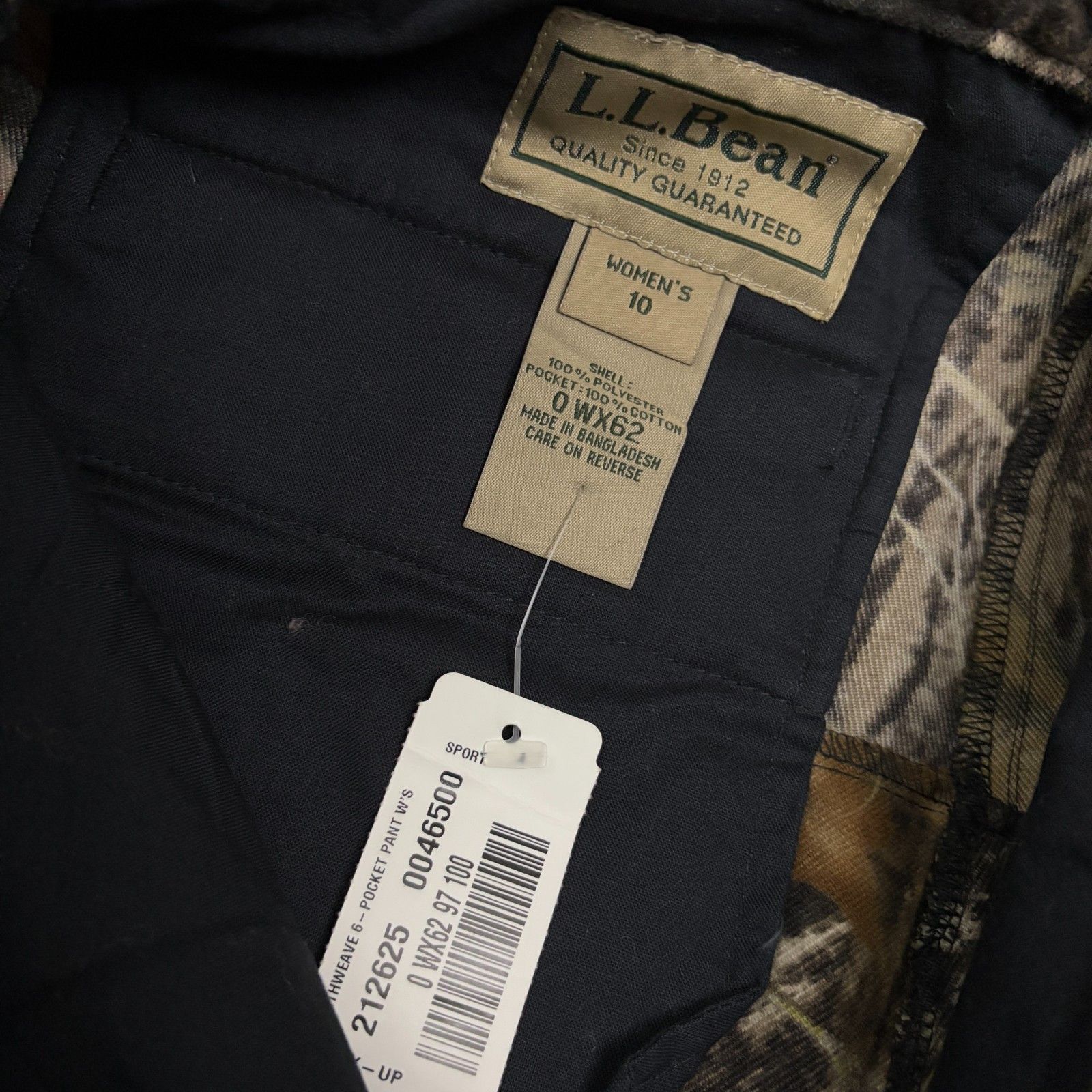 L.L. Bean LL BEAN MOSSY OAK Camo Hunting Cargo Outdoor Pants Womens 10 Size 32" / US 10 / IT 46 - 4 Thumbnail