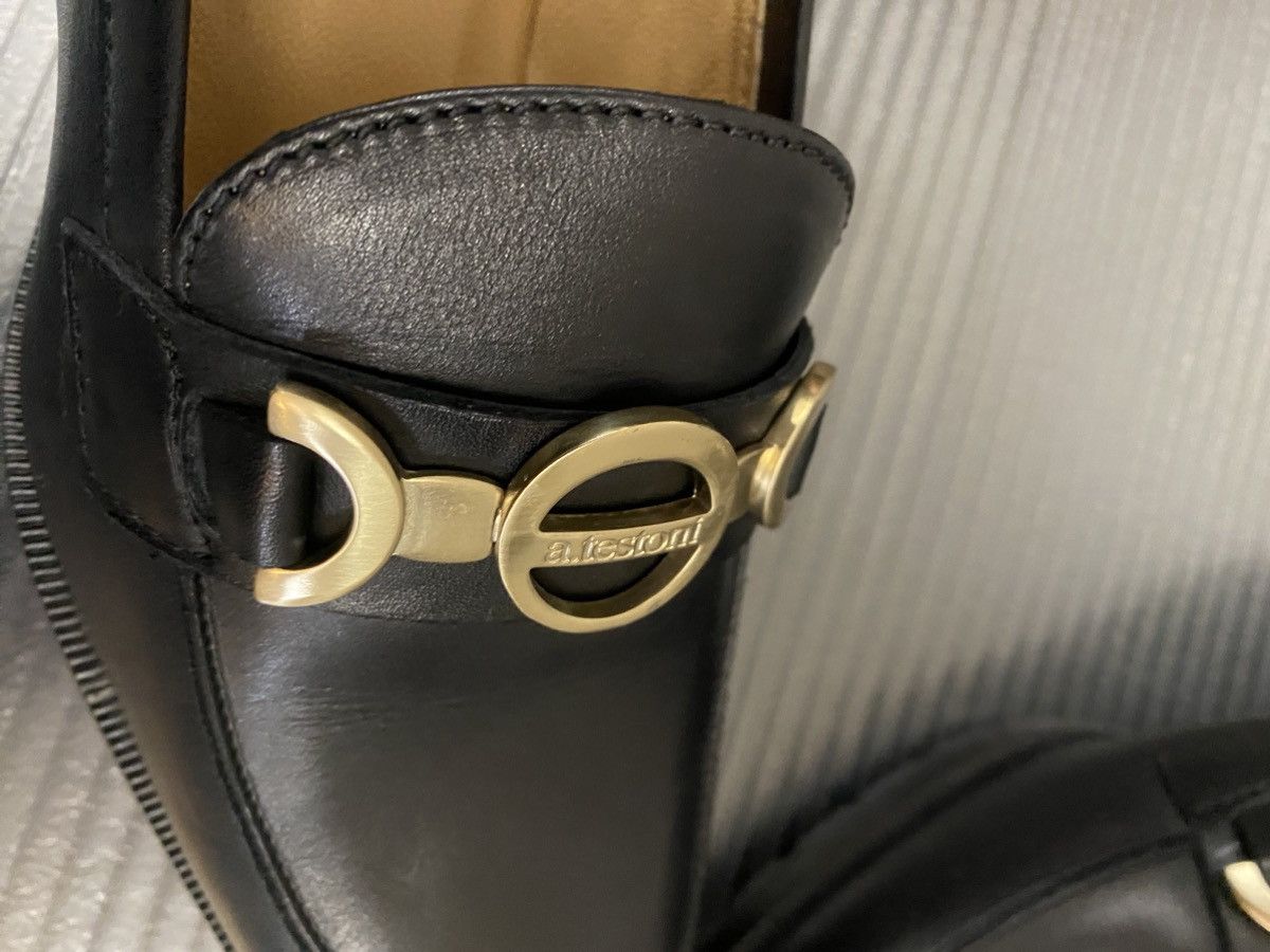 Testoni A.testoni black classic calf moccasin loafer 35.5 NEW Size US 5.5 / IT 35.5 - 10 Thumbnail